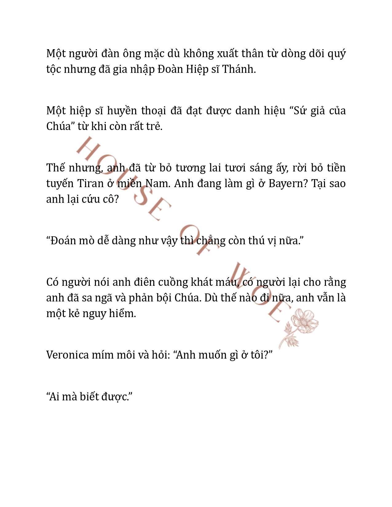 [NOVEL] QUÝ CÔ QUÁI VẬT VÀ HIỆP SĨ THÁNH Chap 4 - Trang 2