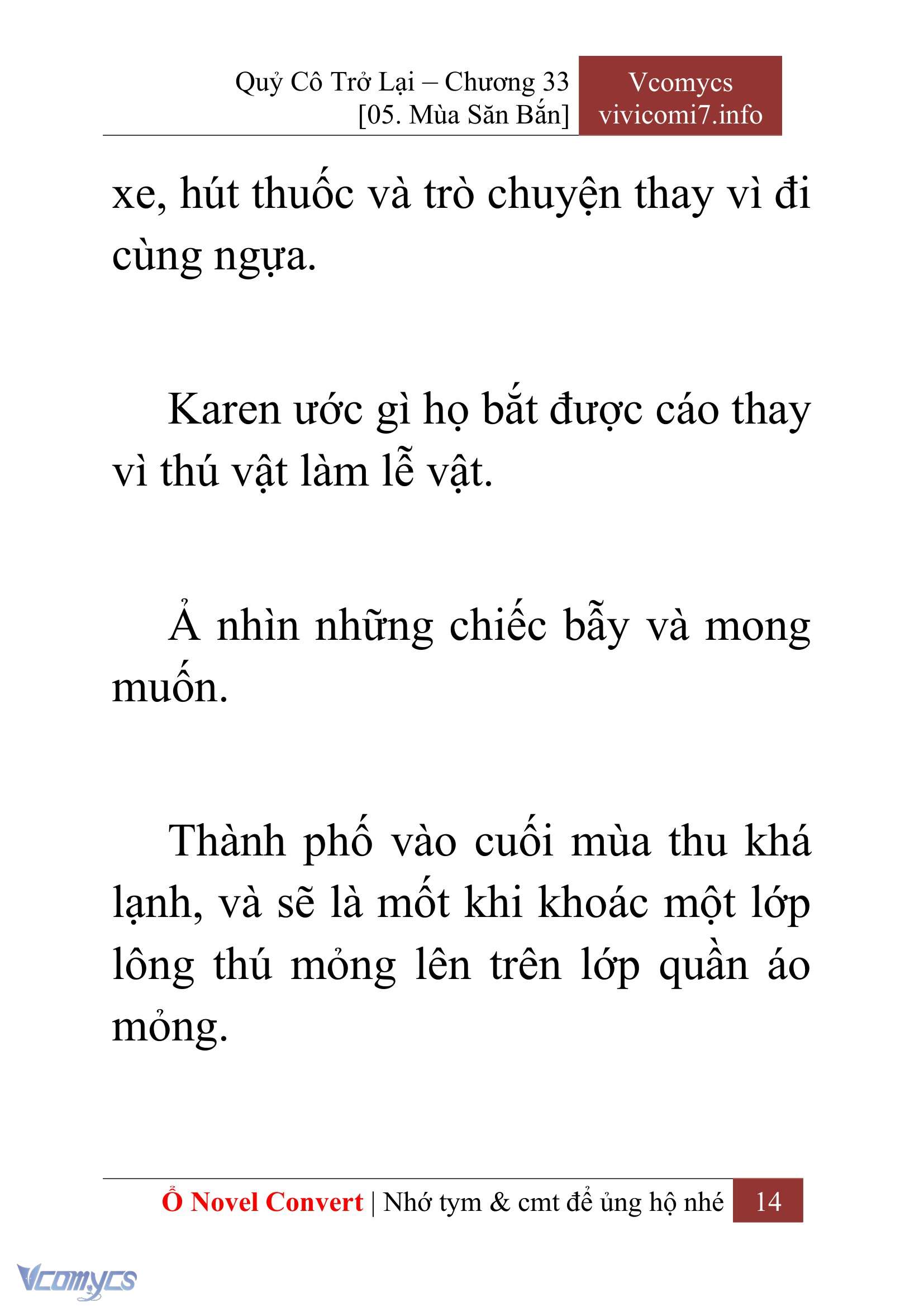 [Novel] Quý Cô Trở Lại Chap 33 - Trang 2
