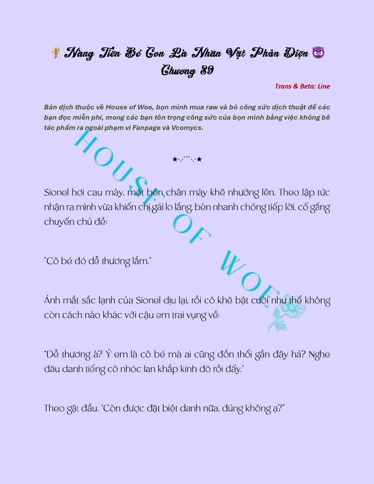 [NOVEL] NÀNG TIÊN BÉ CON LÀ NHÂN VẬT PHẢN DIỆN Chap 89 - Next Chap 90