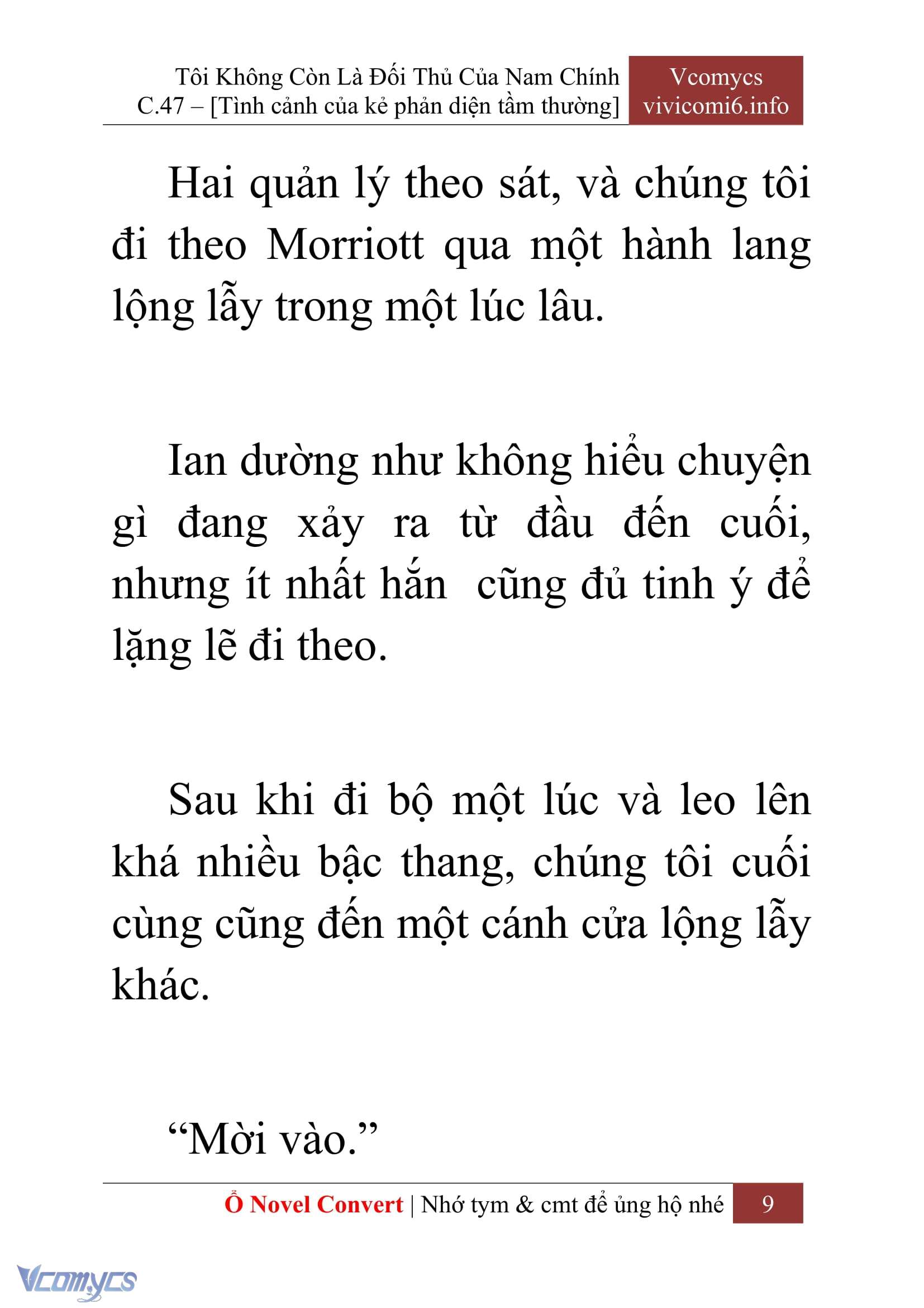 [Novel] Tôi Không Còn Là Đối Thủ Của Nam Chính Chap 47 - Trang 2
