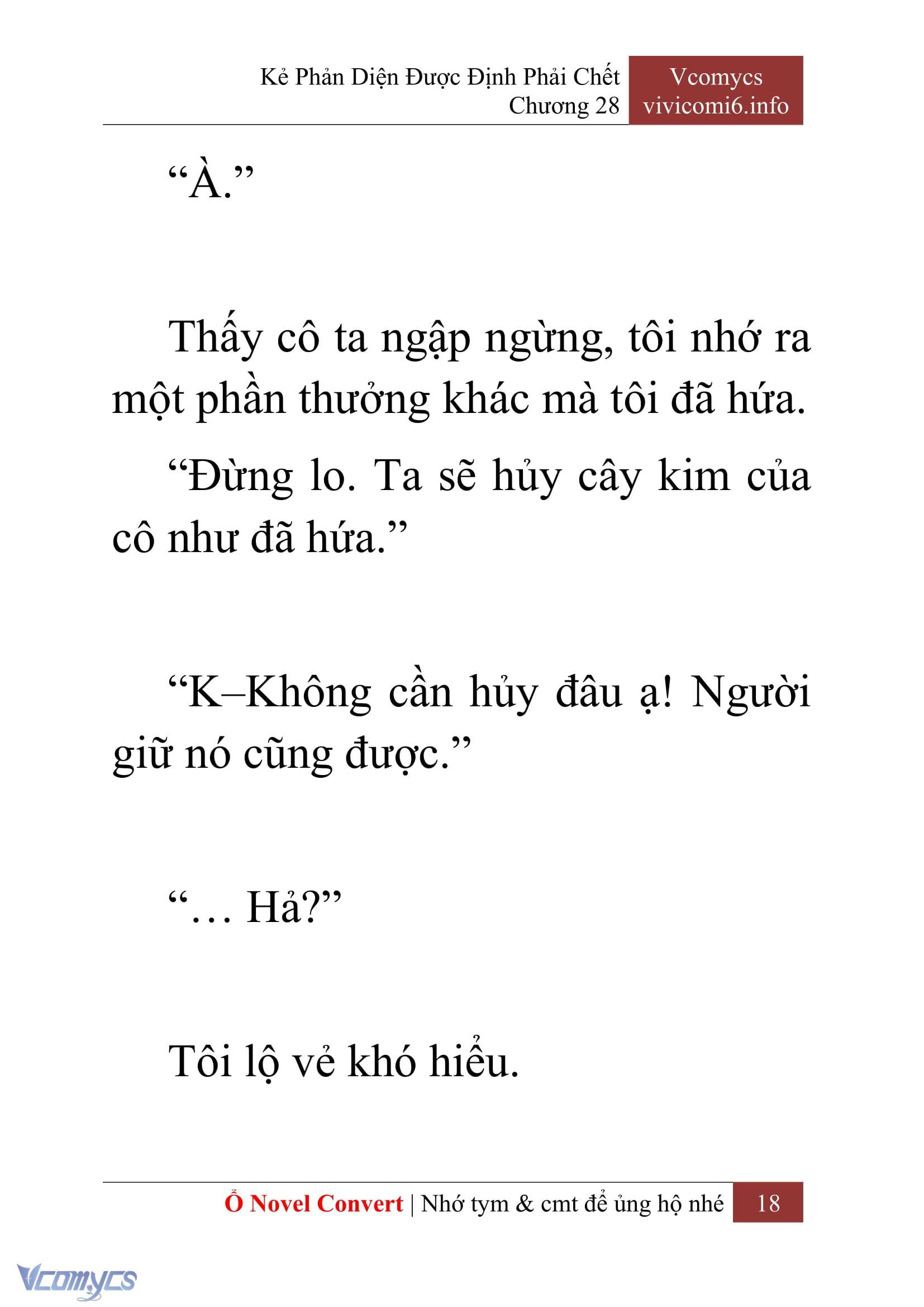 [Novel] Kẻ Phản Diện Được Định Phải Chết Chap 28 - Trang 2