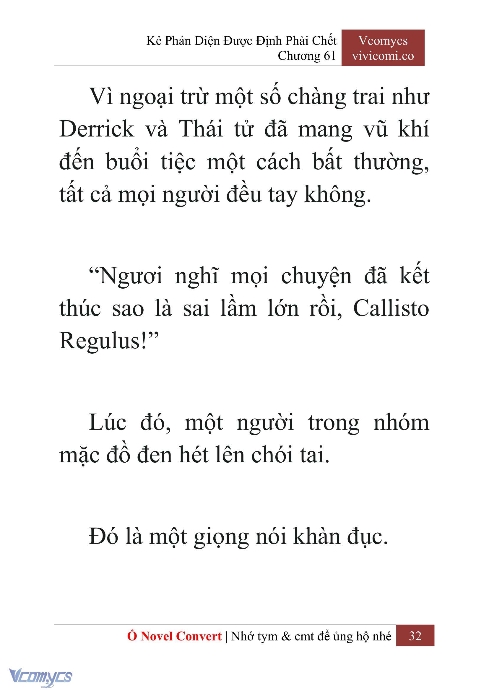 [Novel] Kẻ Phản Diện Được Định Phải Chết Chap 61 - Next Chap 62