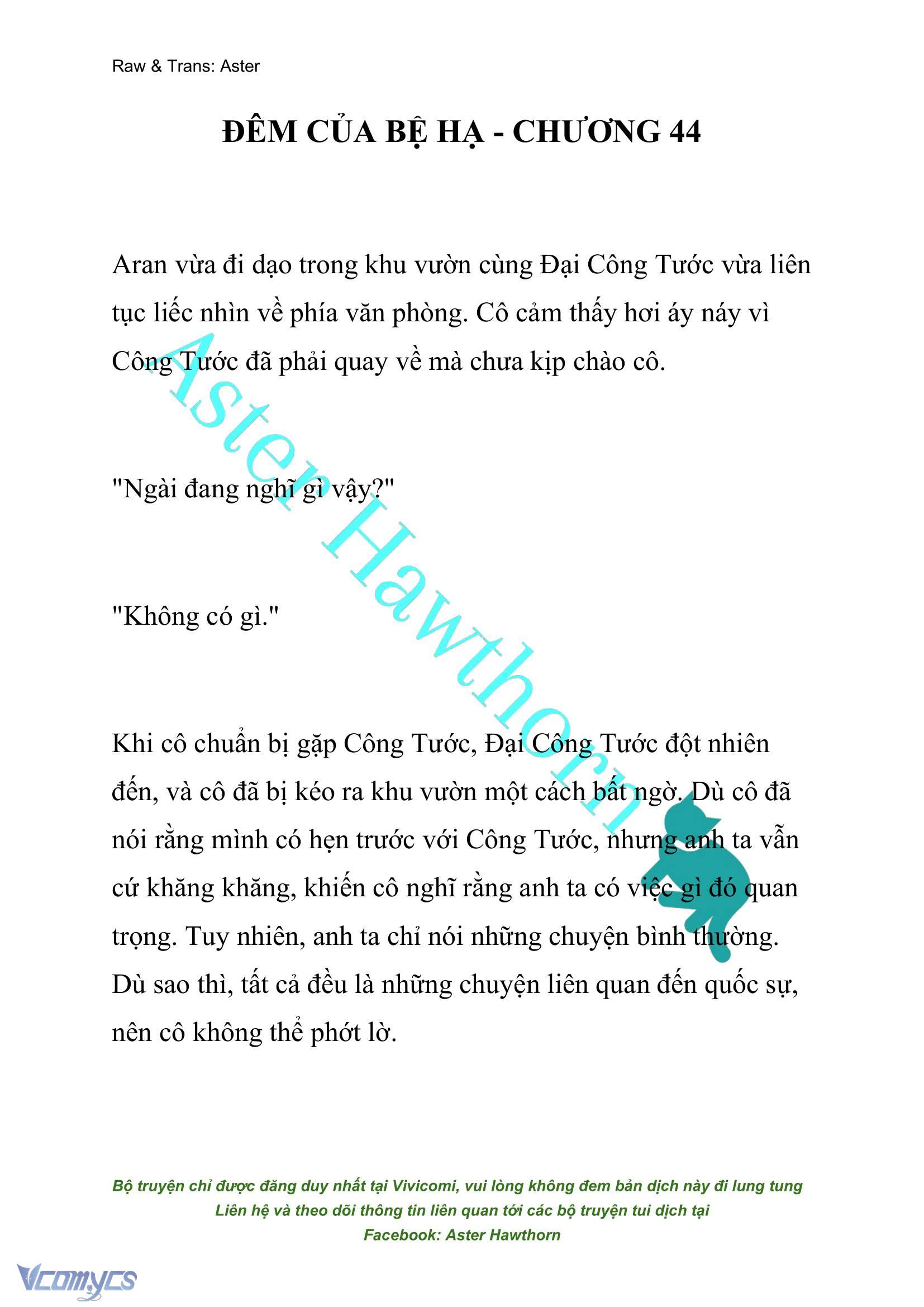 [NOVEL] Đêm Của Bệ Hạ Chap 44 - Next Chap 45