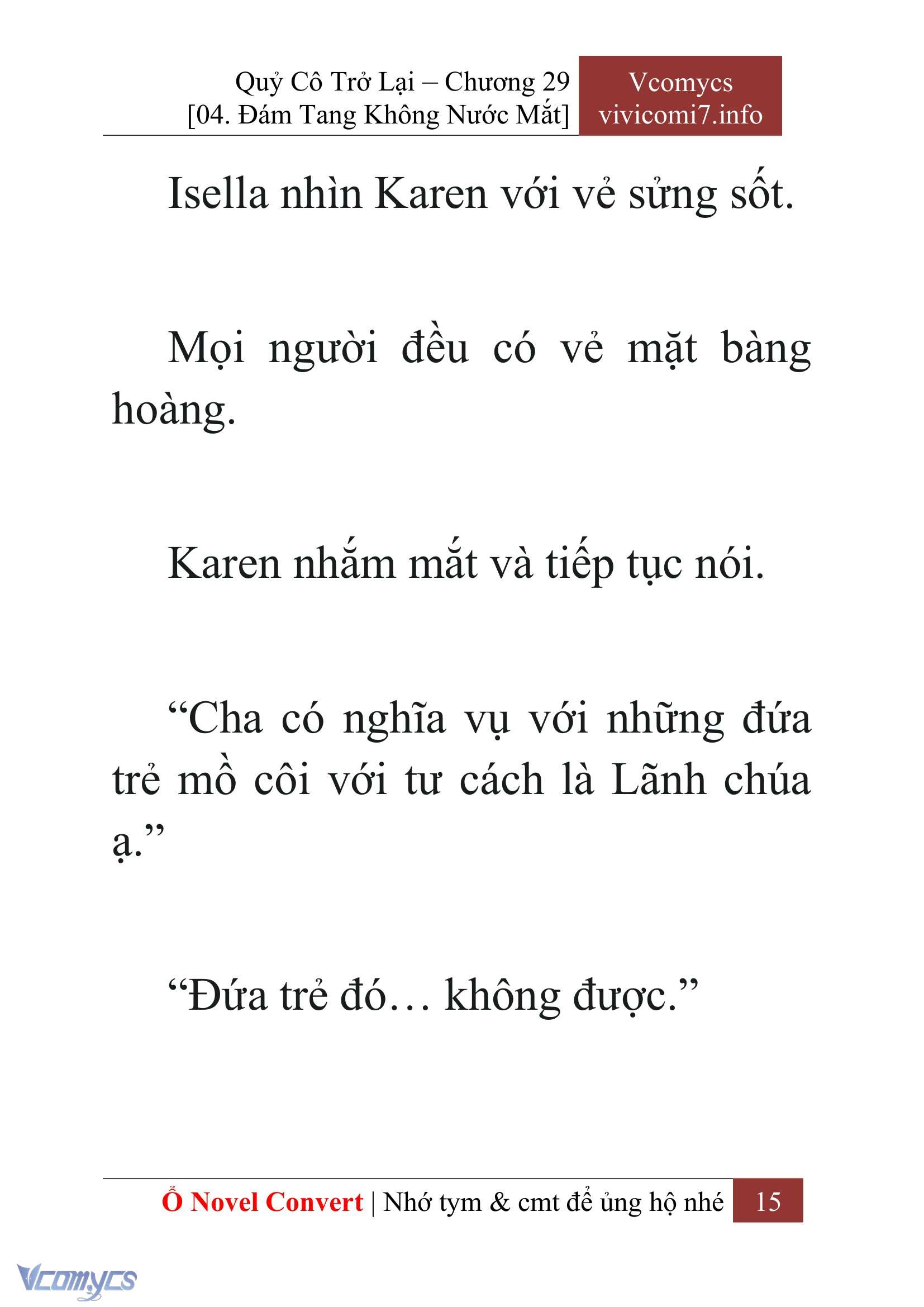 [Novel] Quý Cô Trở Lại Chap 29 - Trang 2