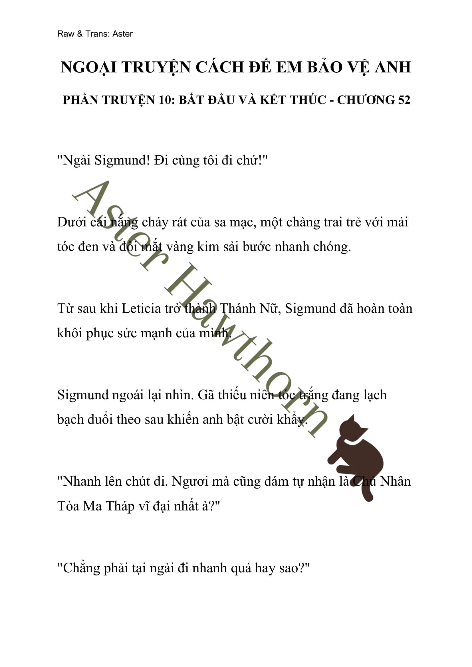 [NOVEL] Ngoại Truyện Cách Để Em Bảo Vệ Anh Chap 52 - Trang 2