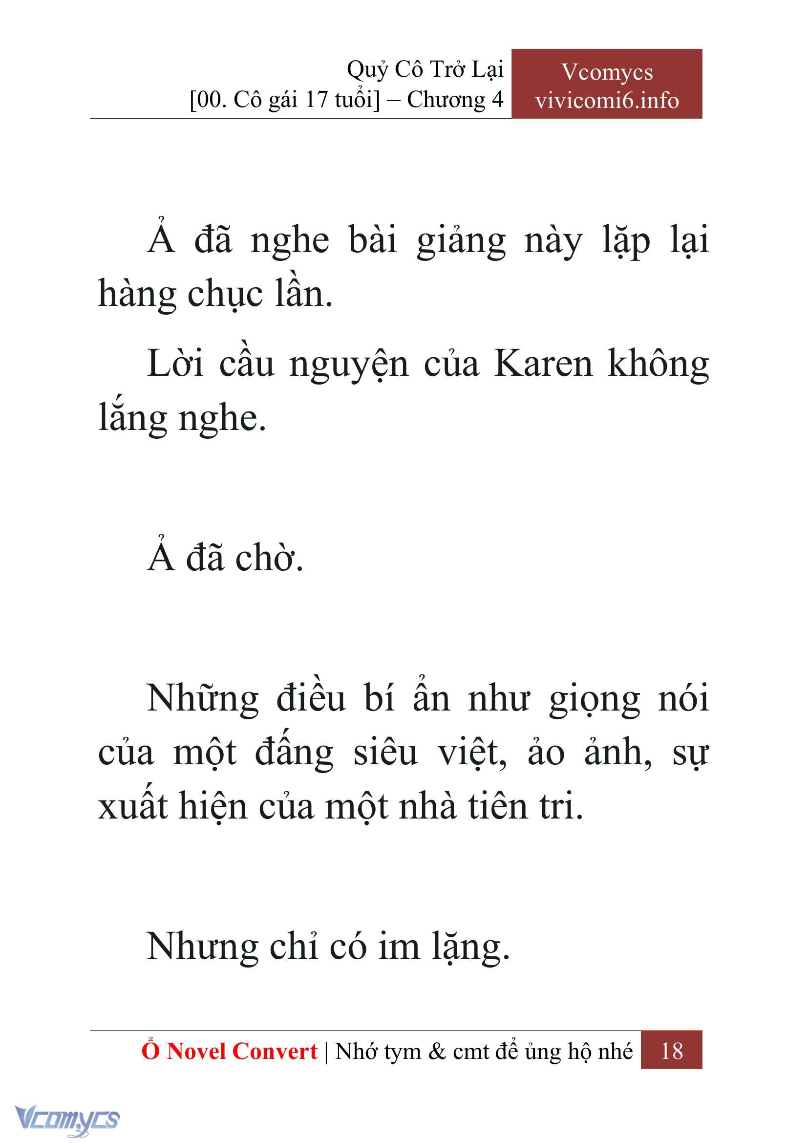 [Novel] Quý Cô Trở Lại Chap 4 - Trang 2