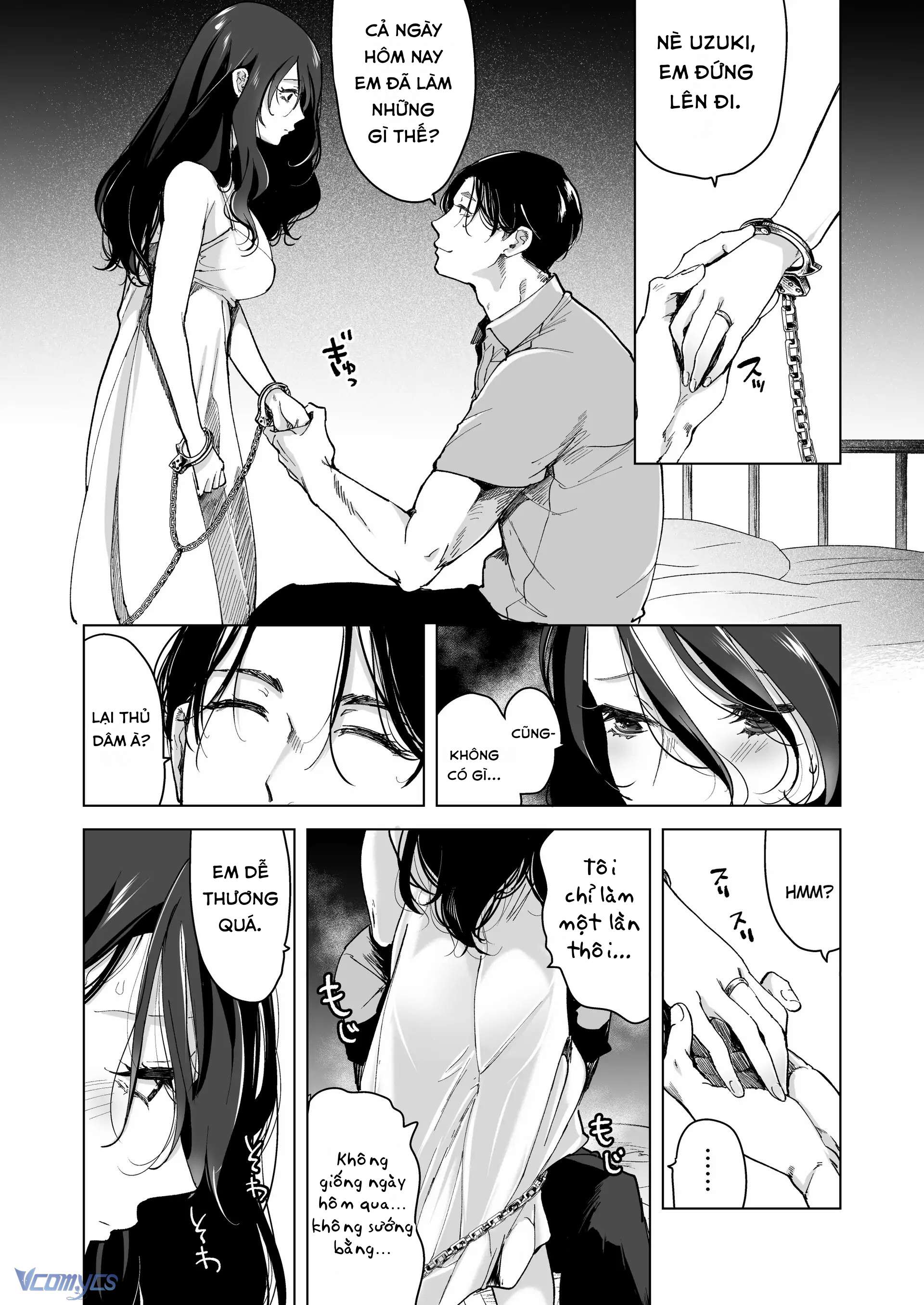 『18+』Anh cảnh sát nhà bên si tình - Cô vợ ngày ngày bị giam giữ và NTR trong lồng sắt Chap 3 - Trang 2