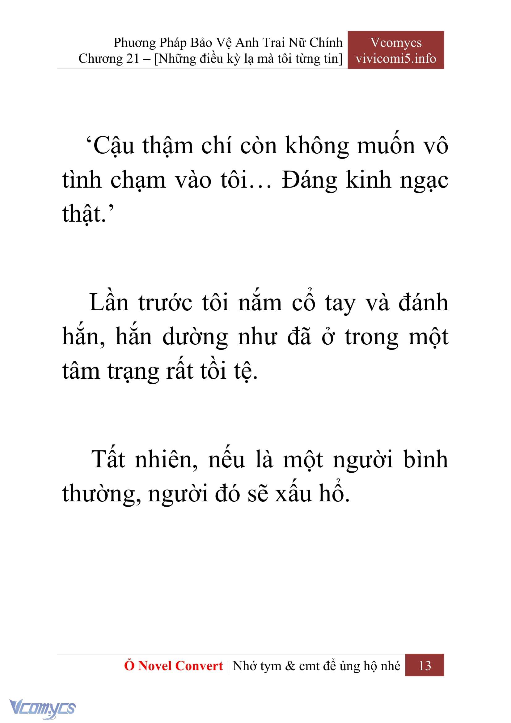[Novel] Tôi Không Còn Là Đối Thủ Của Nam Chính Chap 21 - Trang 2