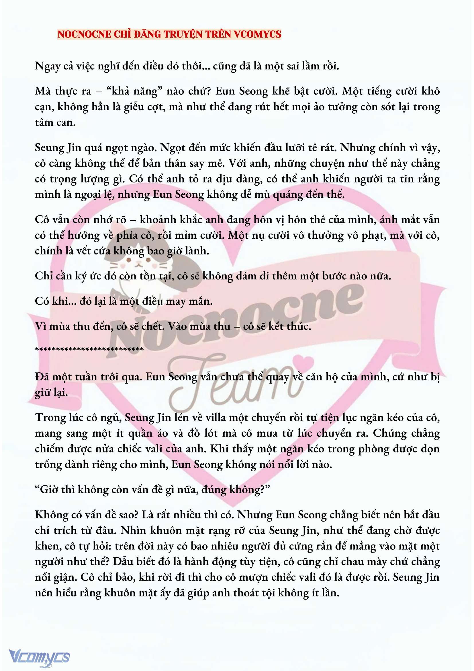 [NOVEL] CHÚNG TA KẾT THÚC VÀO MÙA THU Chap 31 - Trang 2