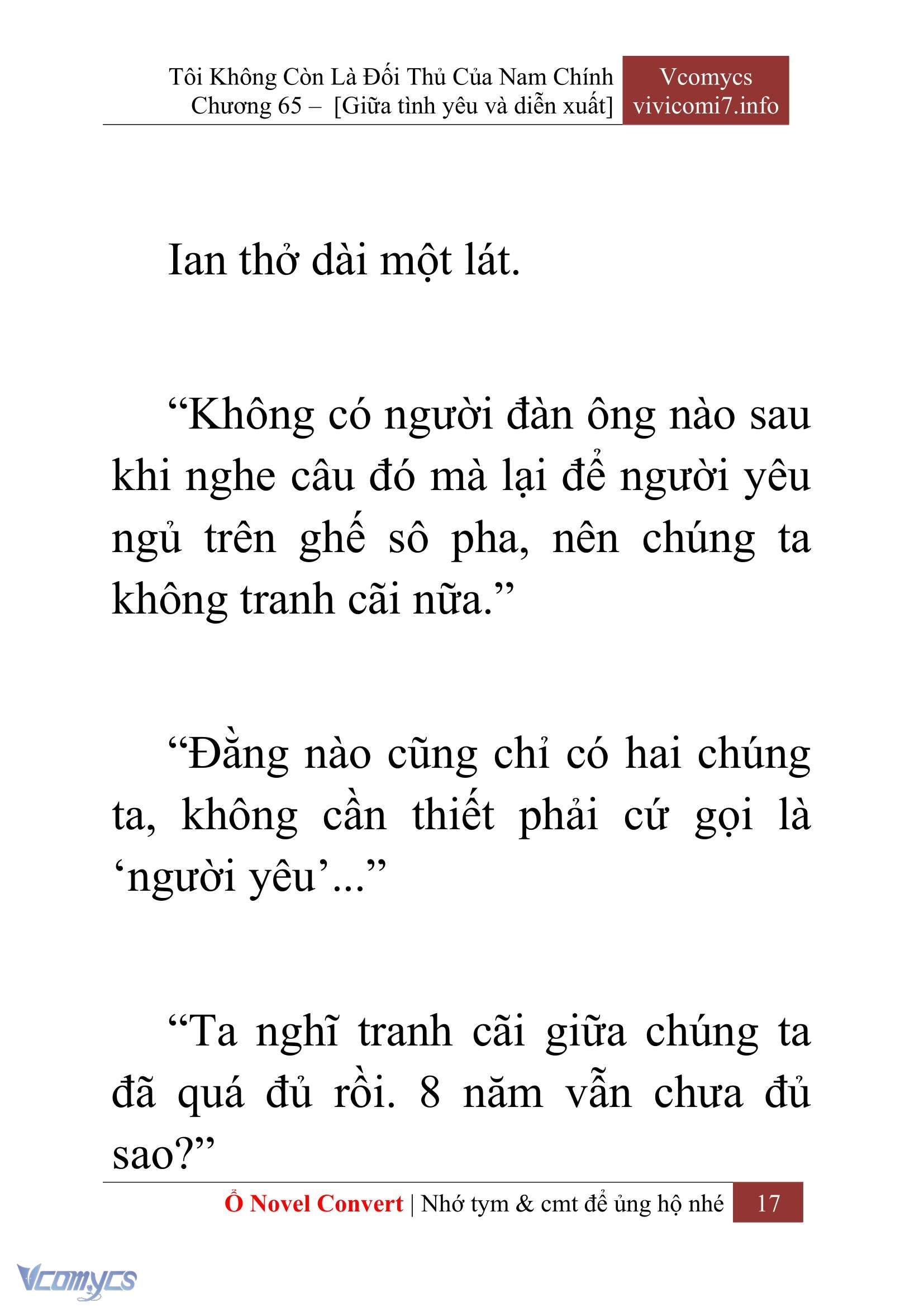 [Novel] Tôi Không Còn Là Đối Thủ Của Nam Chính Chap 65 - Trang 2