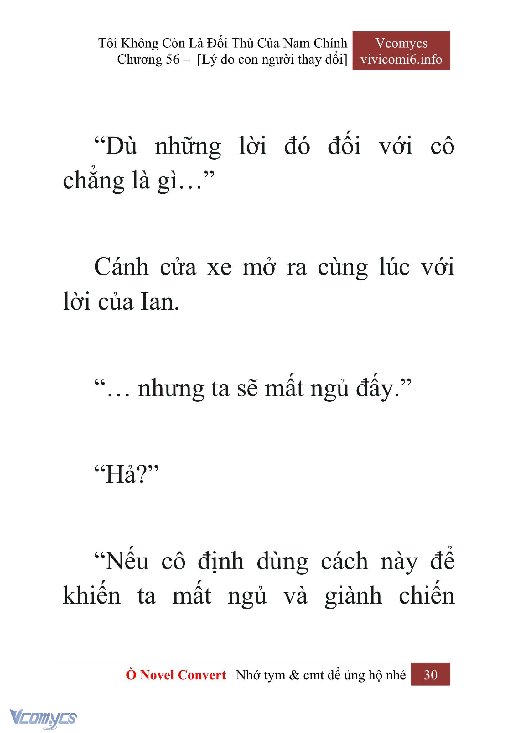 [Novel] Tôi Không Còn Là Đối Thủ Của Nam Chính Chap 56 - Trang 2