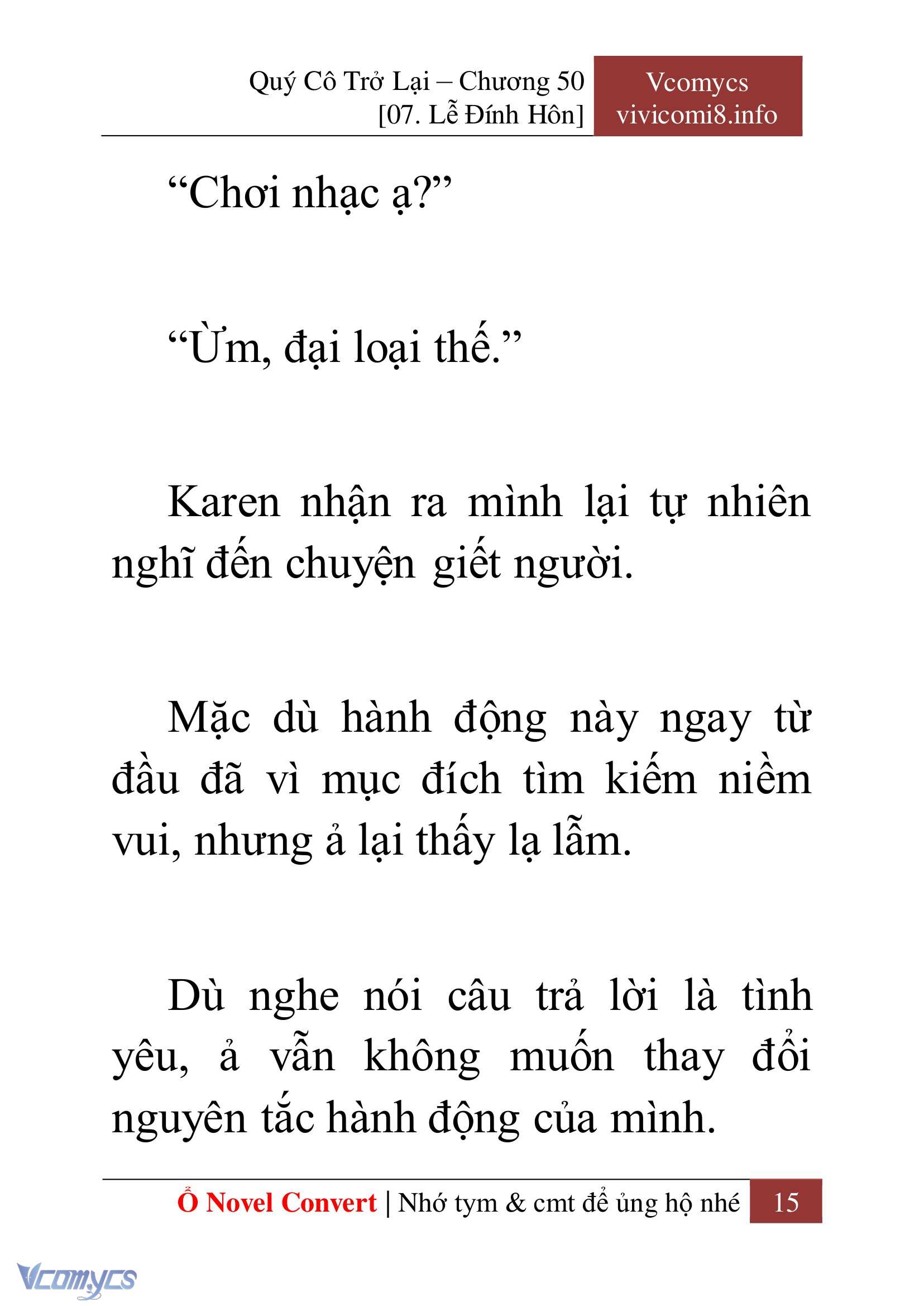 [Novel] Quý Cô Trở Lại Chap 50 - Trang 2