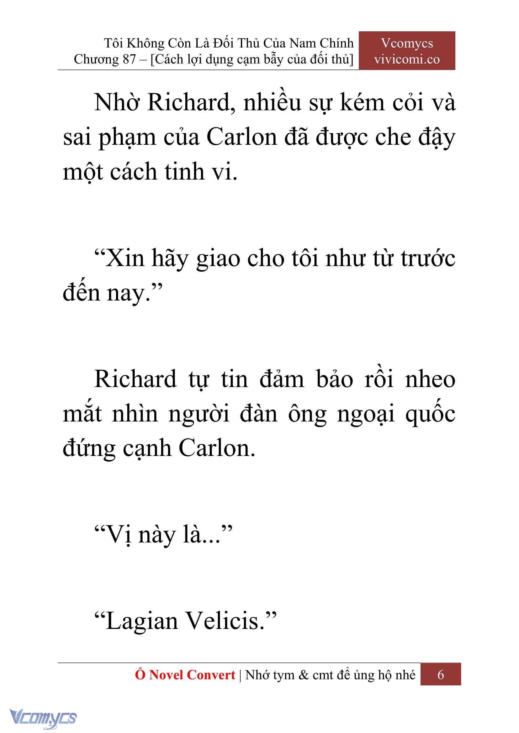 [Novel] Tôi Không Còn Là Đối Thủ Của Nam Chính Chap 87 - Trang 2