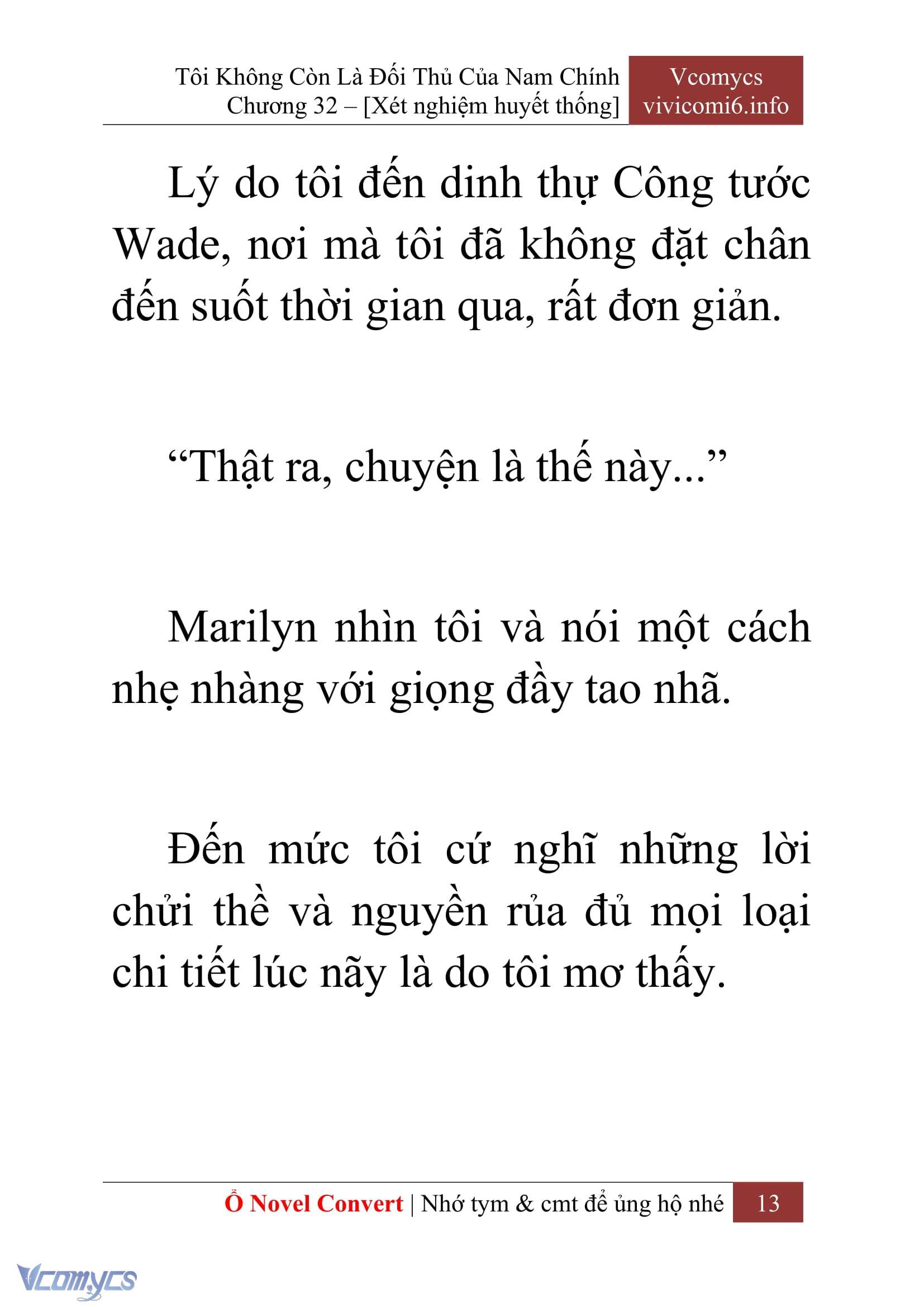 [Novel] Tôi Không Còn Là Đối Thủ Của Nam Chính Chap 32 - Trang 2