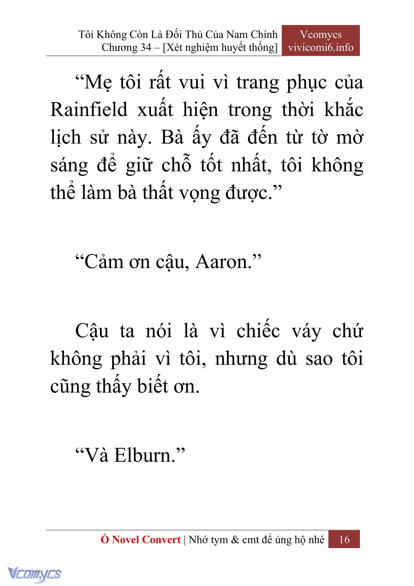 [Novel] Tôi Không Còn Là Đối Thủ Của Nam Chính Chap 34 - Trang 2