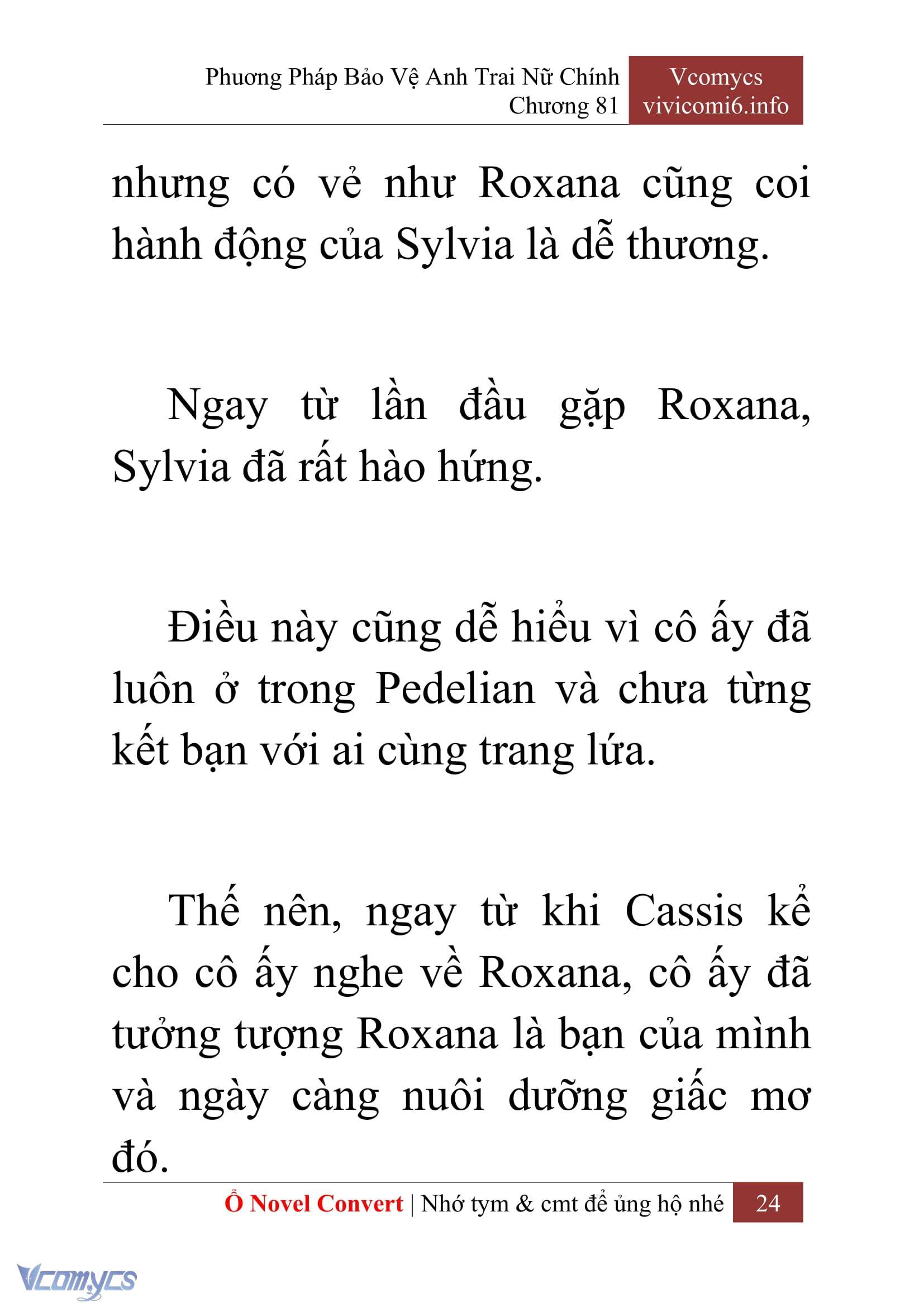 [Novel] Phương Pháp Bảo Vệ Anh Trai Nữ Chính Chap 81 - Trang 2