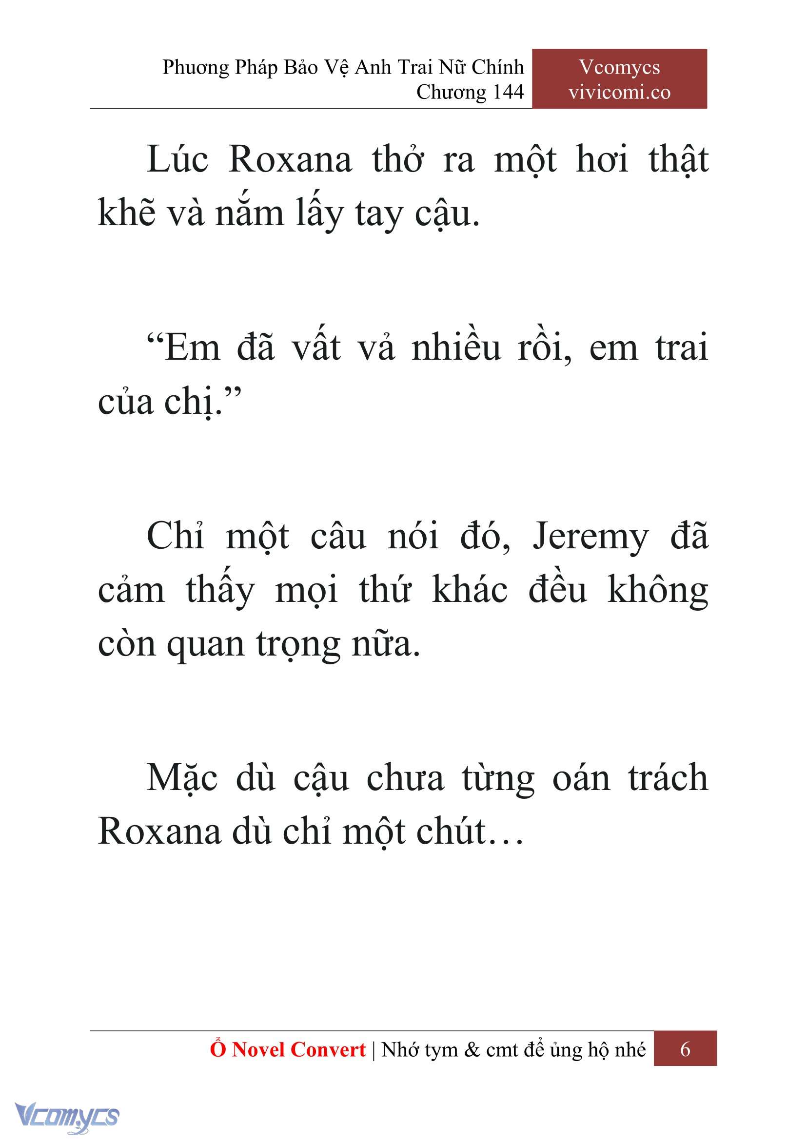 [Novel] Phương Pháp Bảo Vệ Anh Trai Nữ Chính Chap 144 - Next 