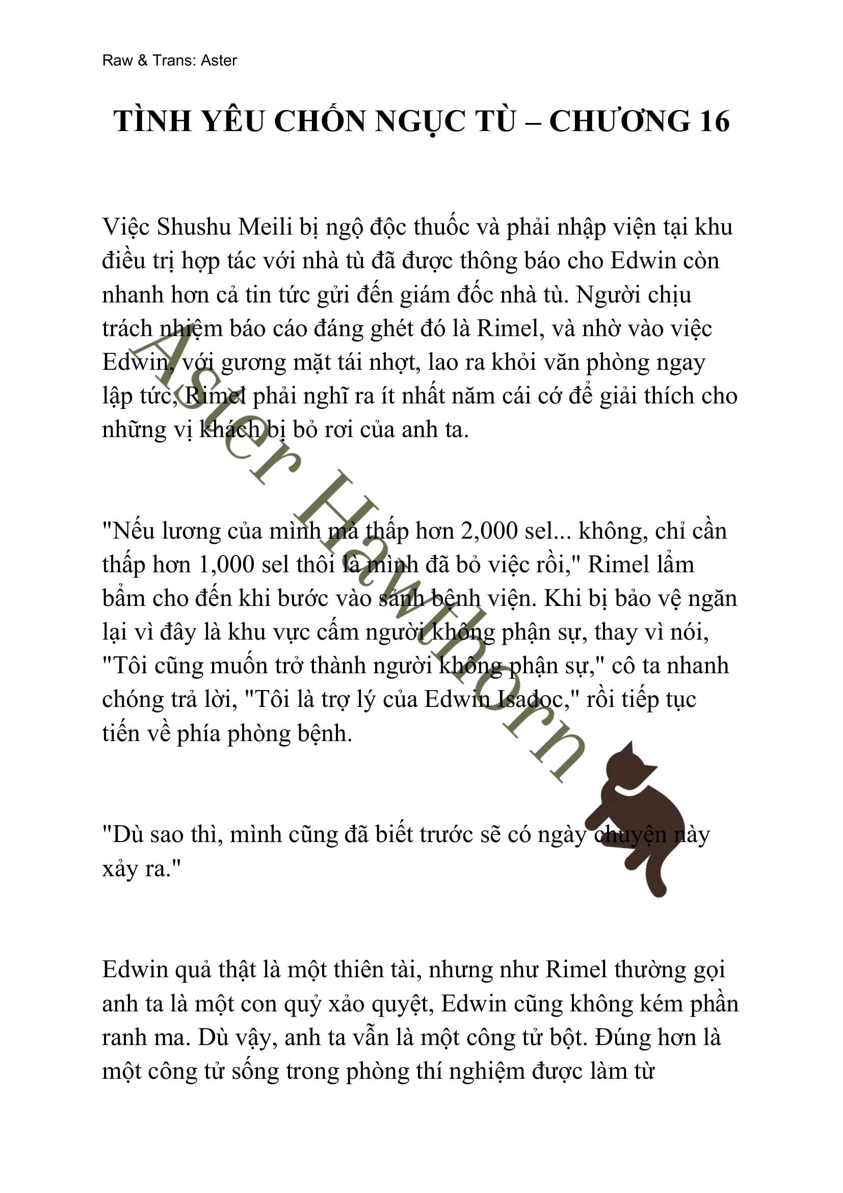 [NOVEL] Tình Yêu Chốn Ngục Tù Chap 16 - Trang 2