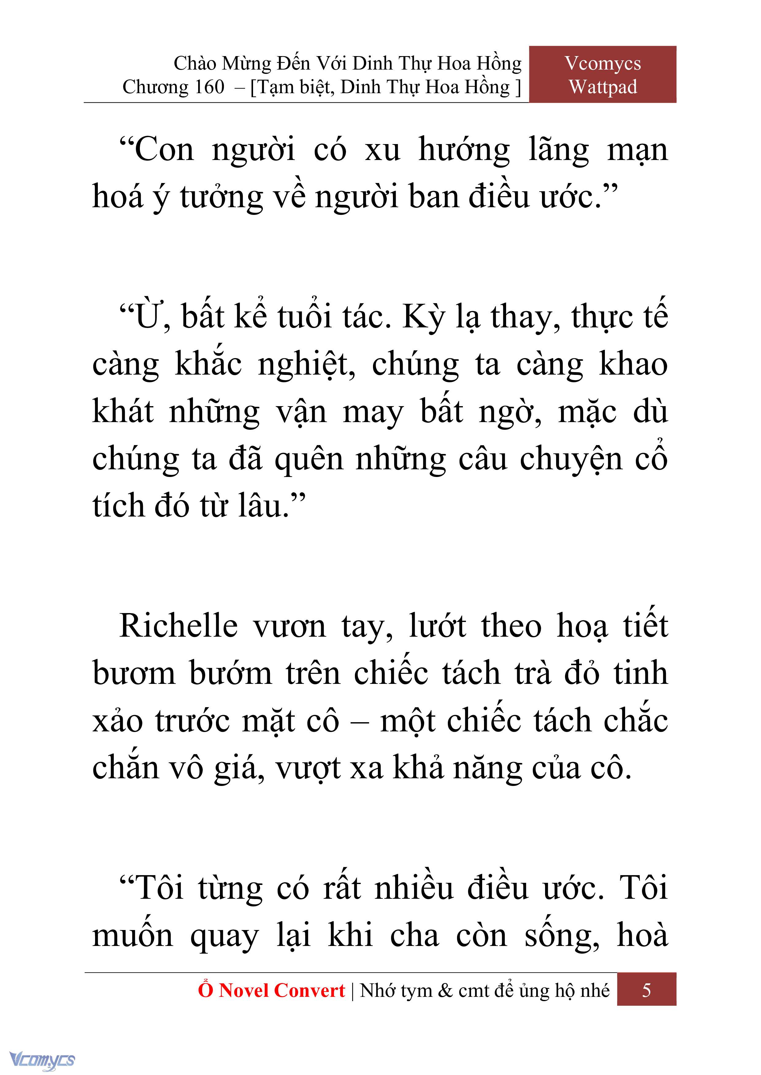[Novel] Chào Mừng Đến Với Dinh Thự Hoa Hồng Chap 160 - Next Chap 161