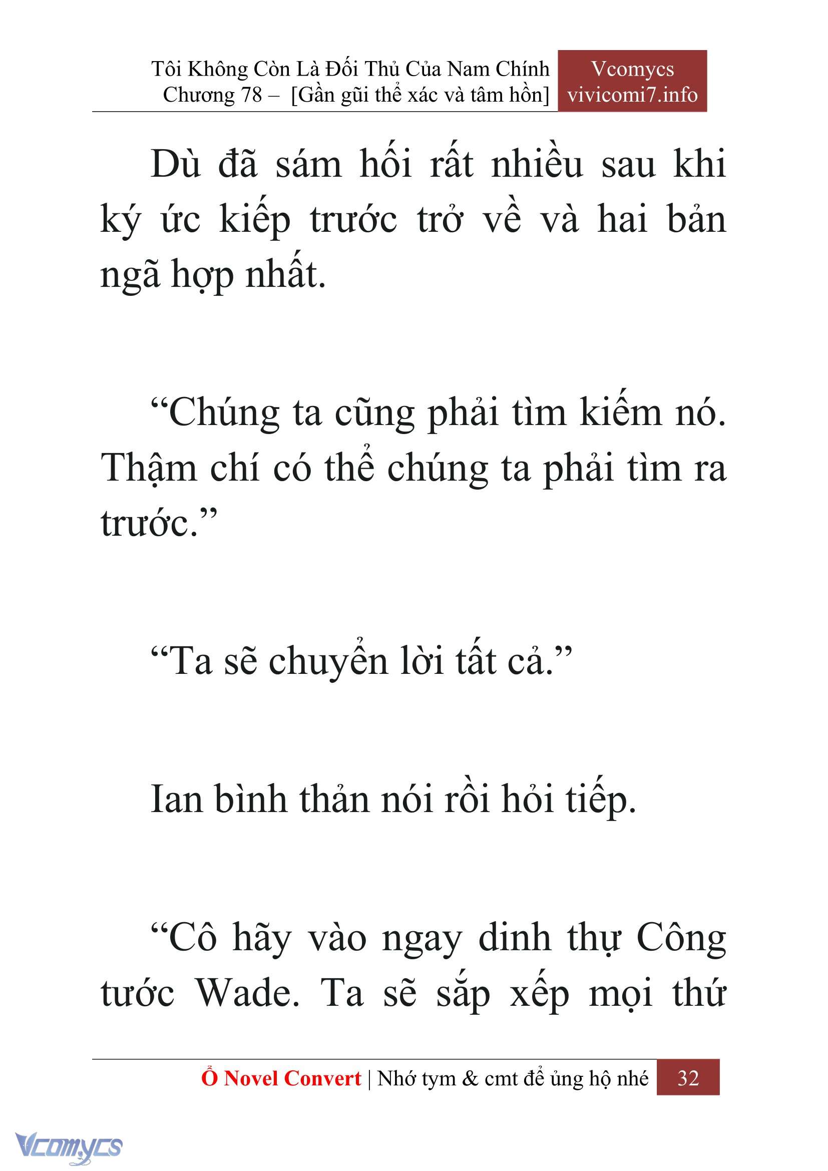 [Novel] Tôi Không Còn Là Đối Thủ Của Nam Chính Chap 78 - Next 