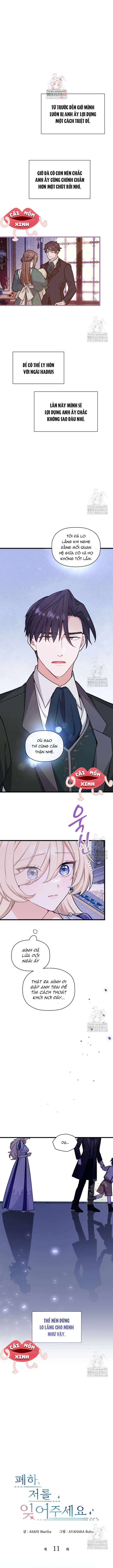 Bệ Hạ, Xin Hãy Quên Tôi Đi Chap 11 - Next Chap 12
