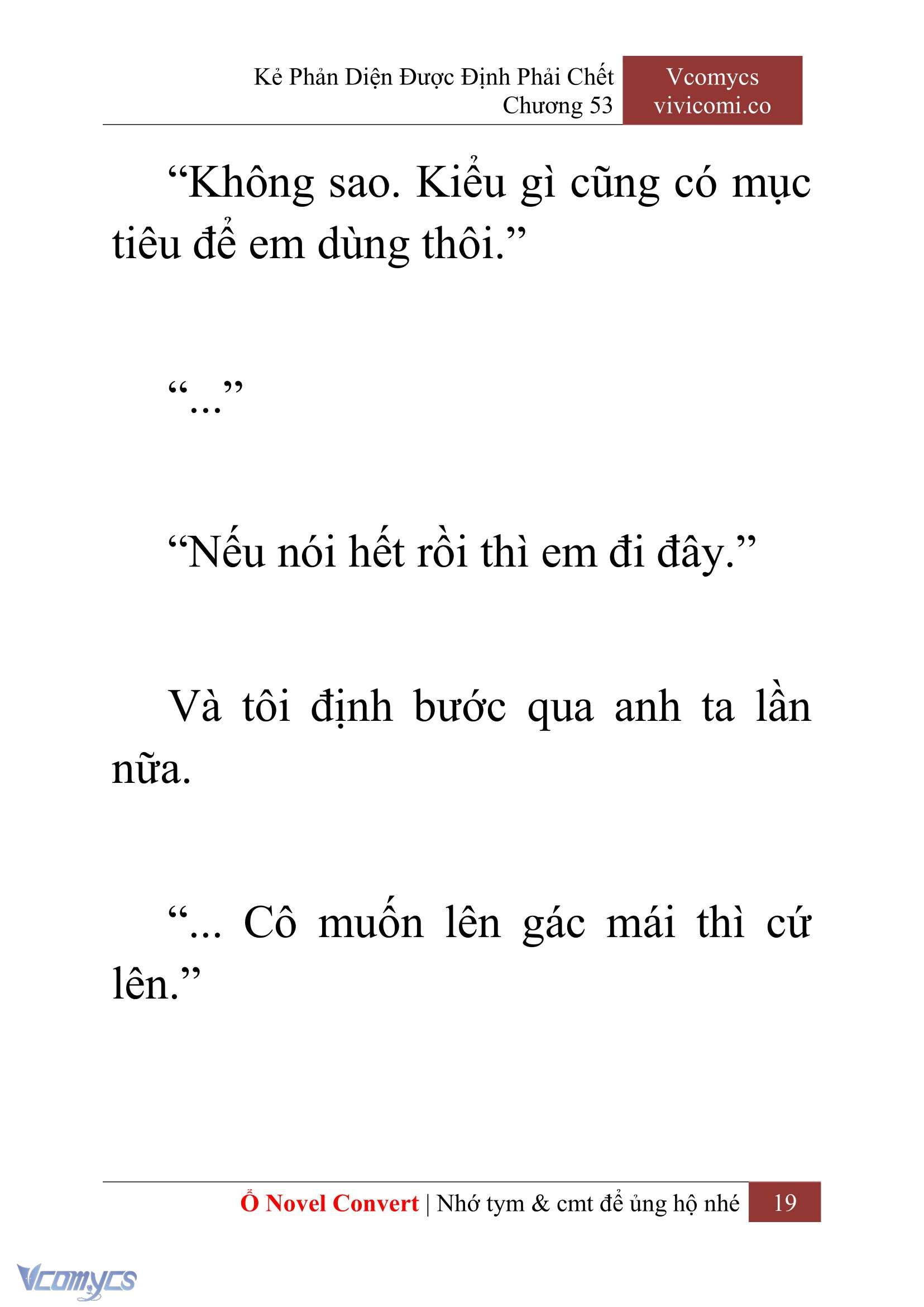 [Novel] Kẻ Phản Diện Được Định Phải Chết Chap 53 - Trang 2