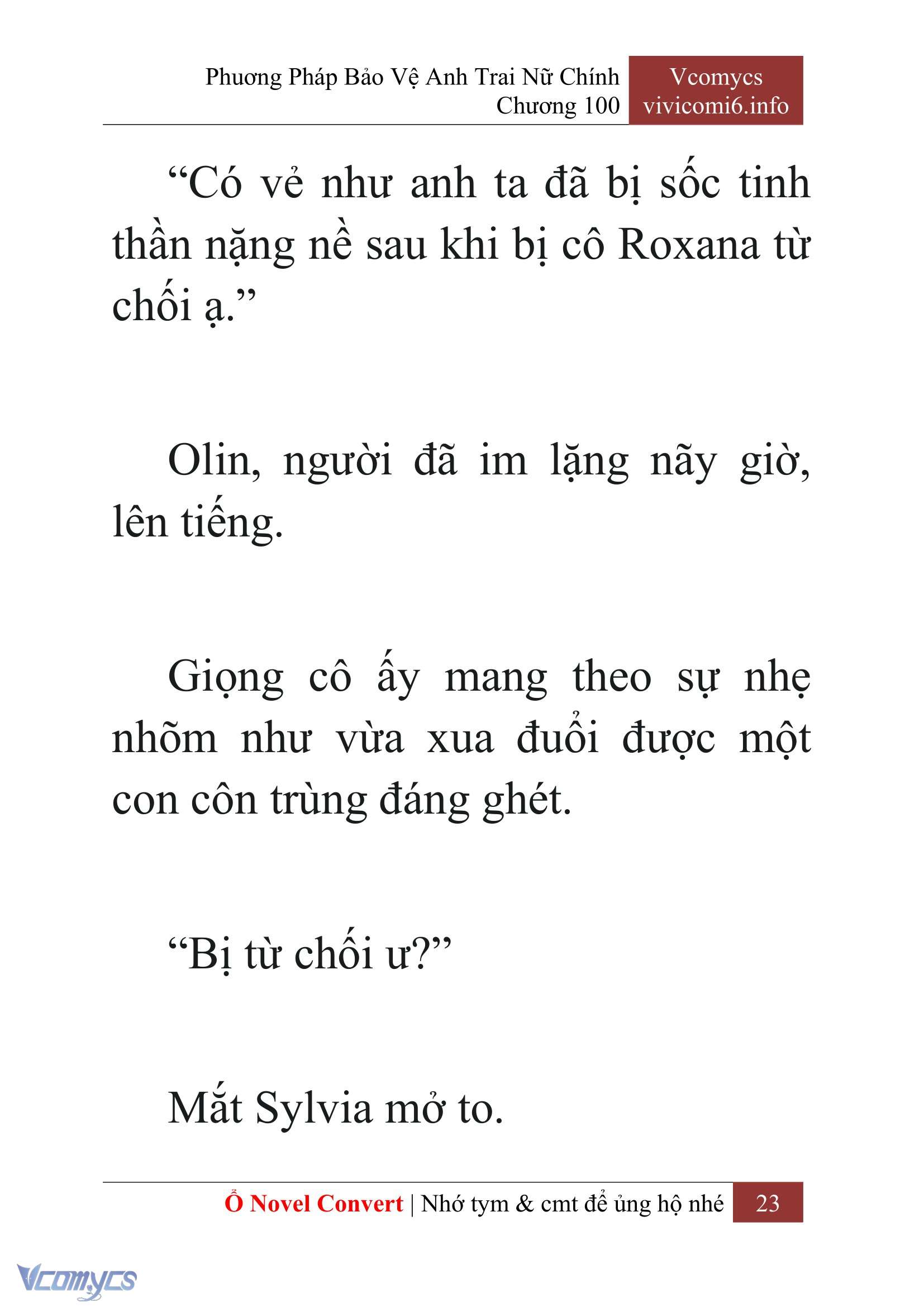 [Novel] Phương Pháp Bảo Vệ Anh Trai Nữ Chính Chap 100 - Trang 2