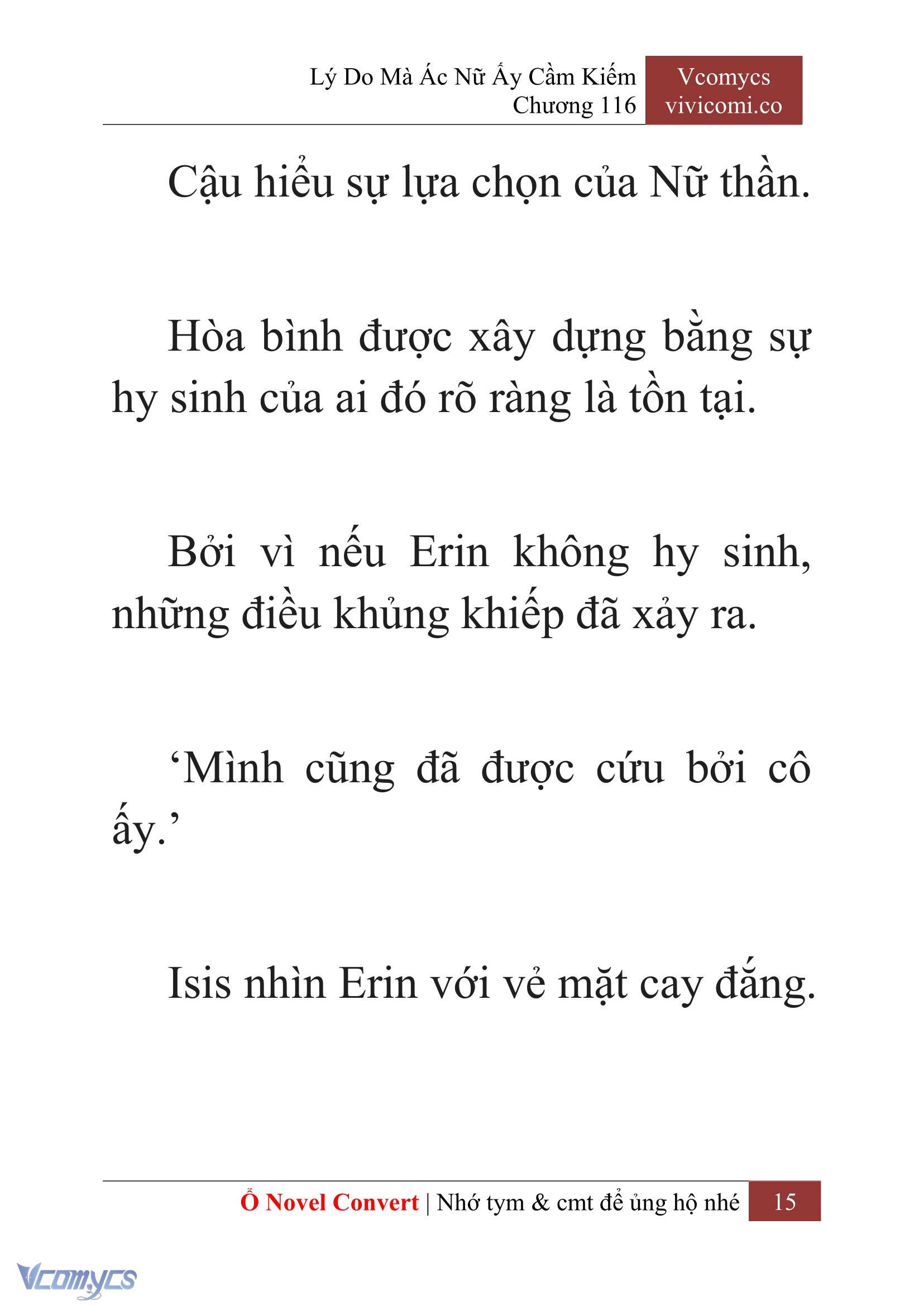[Novel] Lý Do Mà Ác Nữ Ấy Cầm Kiếm Chap 116 - Trang 2