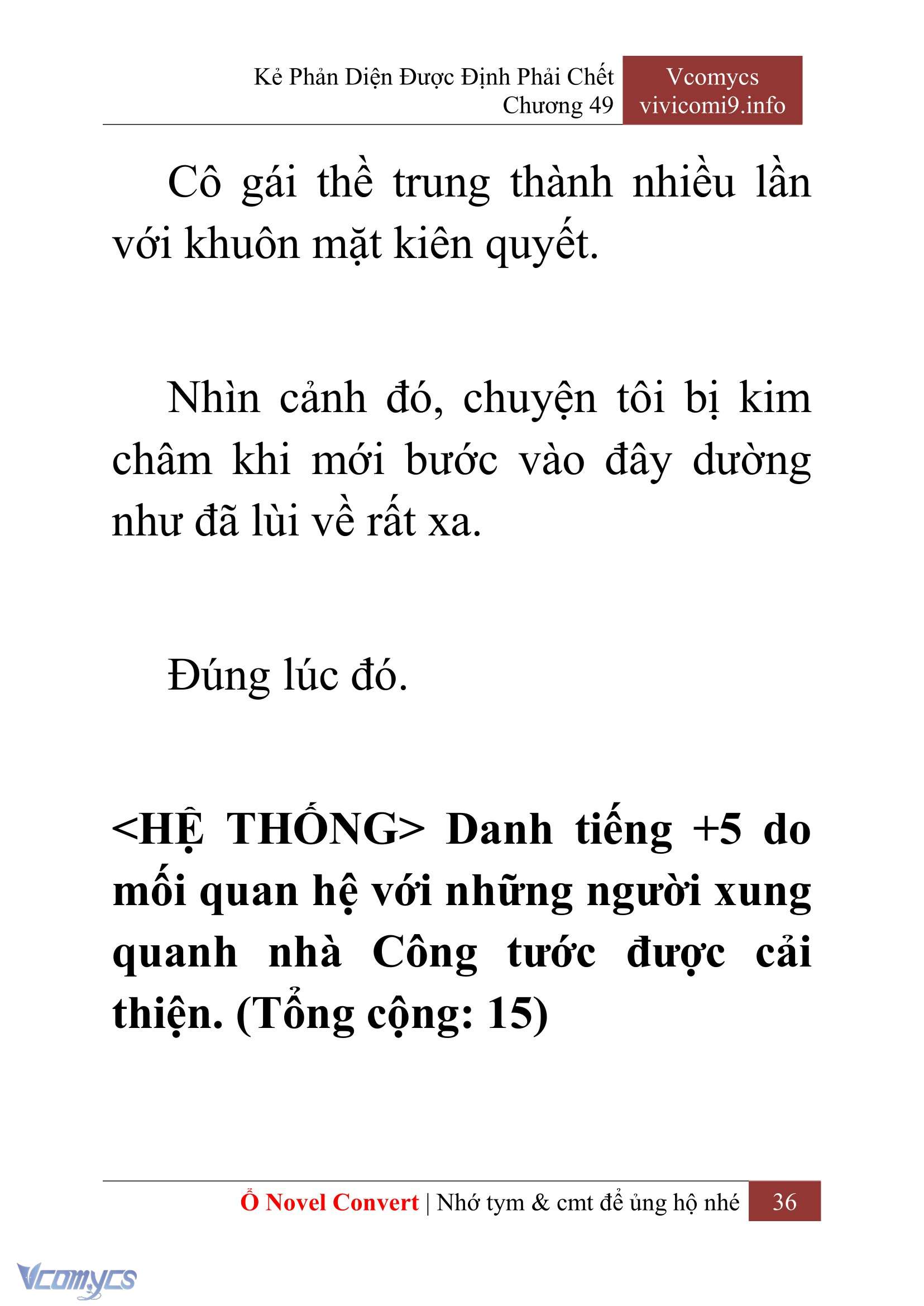 [Novel] Kẻ Phản Diện Được Định Phải Chết Chap 49 - Trang 2