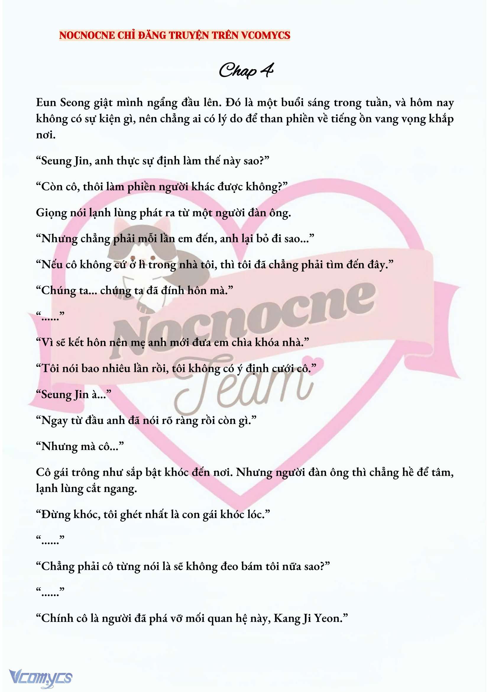 [NOVEL] CHÚNG TA KẾT THÚC VÀO MÙA THU Chap 4 - Next Chap 5