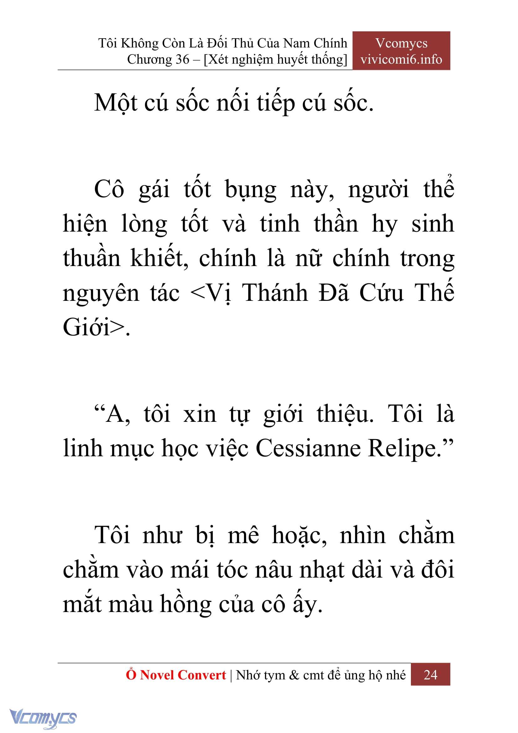 [Novel] Tôi Không Còn Là Đối Thủ Của Nam Chính Chap 36 - Trang 2