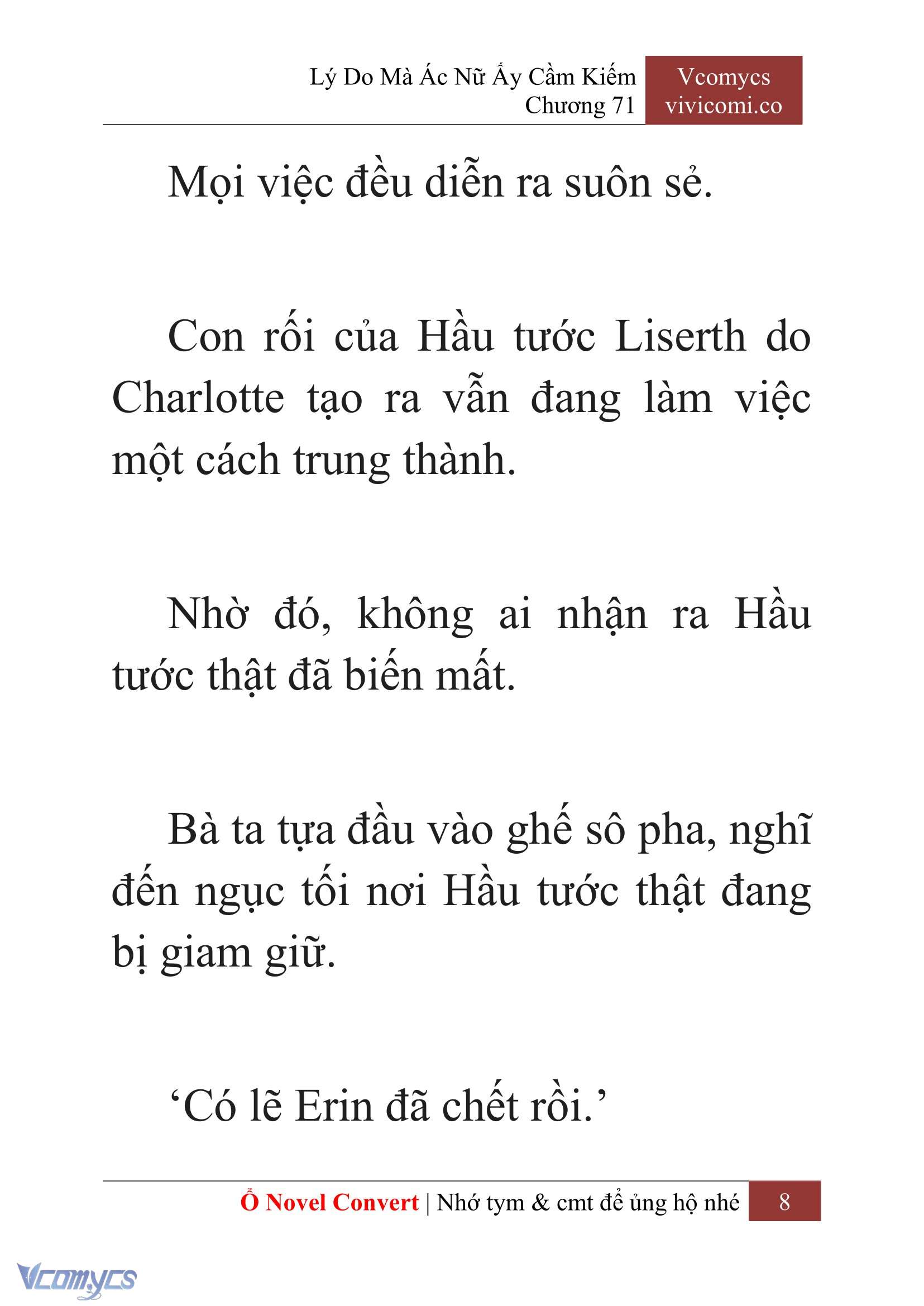 [Novel] Lý Do Mà Ác Nữ Ấy Cầm Kiếm Chap 71 - Trang 2