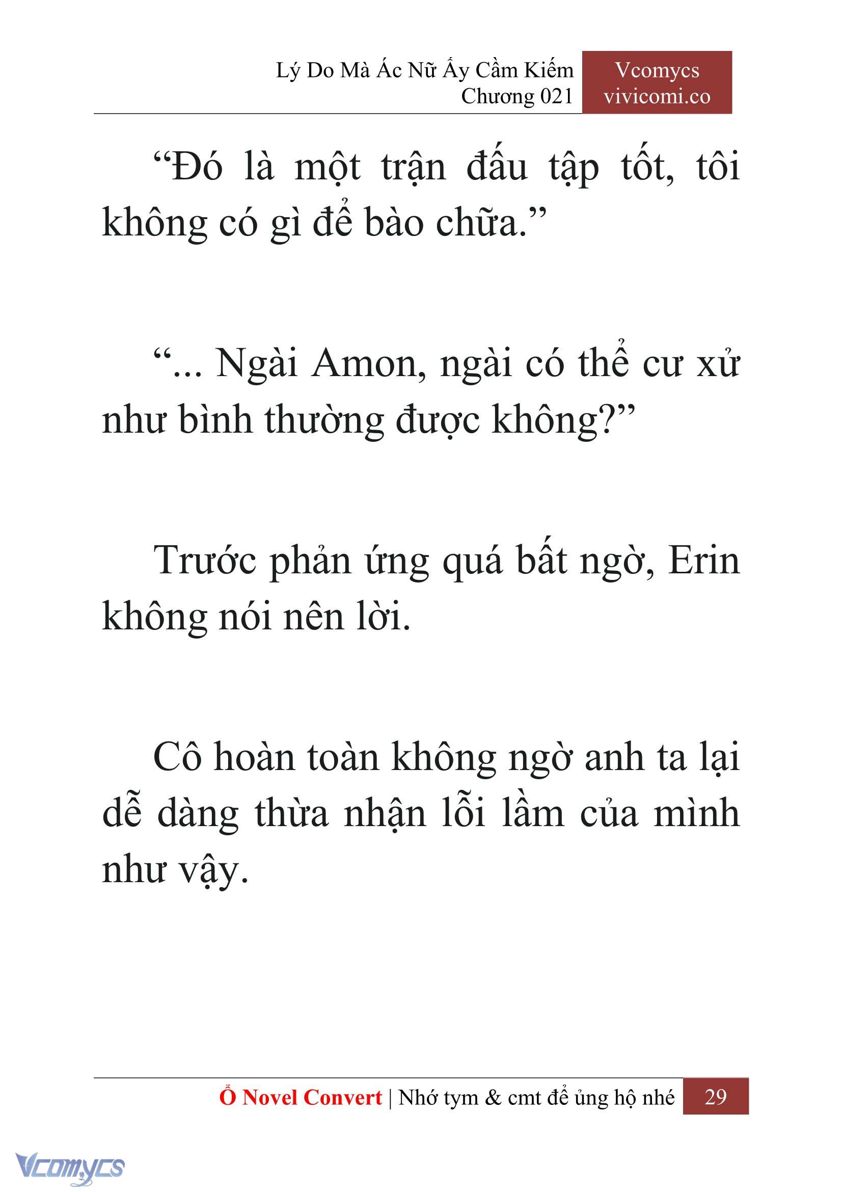 [Novel] Lý Do Mà Ác Nữ Ấy Cầm Kiếm Chap 21 - Next Chap 22