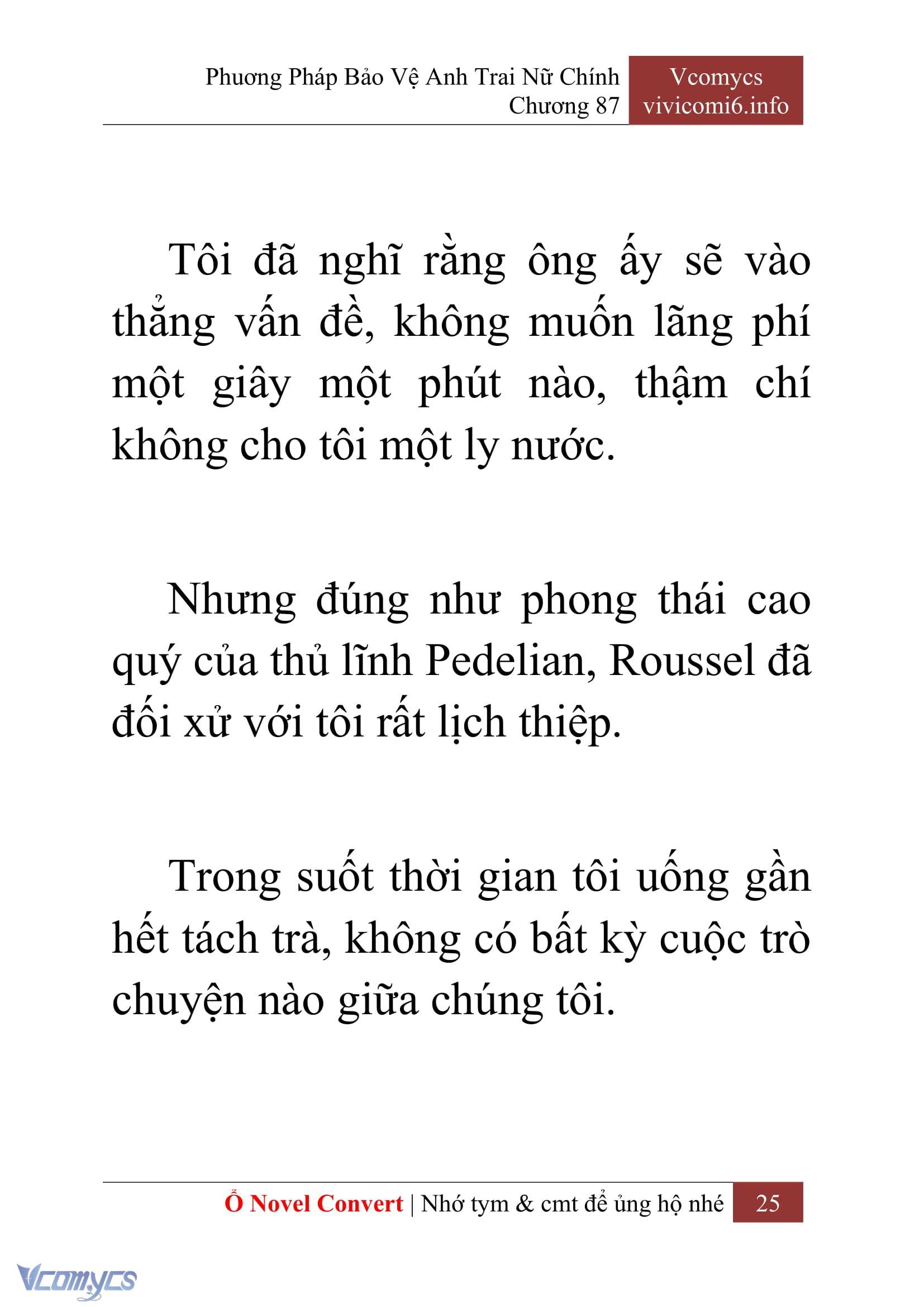 [Novel] Phương Pháp Bảo Vệ Anh Trai Nữ Chính Chap 87 - Trang 2