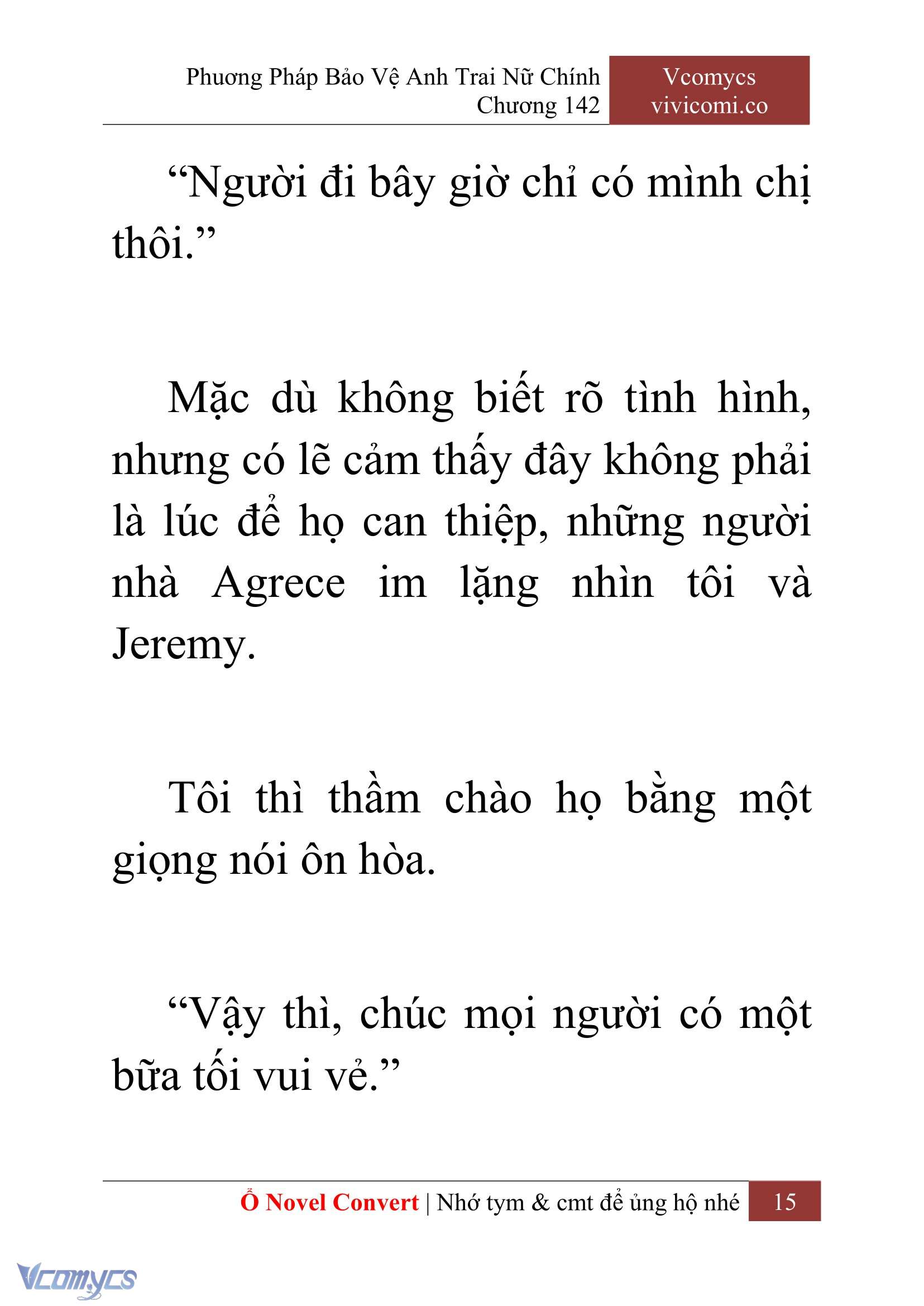 [Novel] Phương Pháp Bảo Vệ Anh Trai Nữ Chính Chap 142 - Trang 2