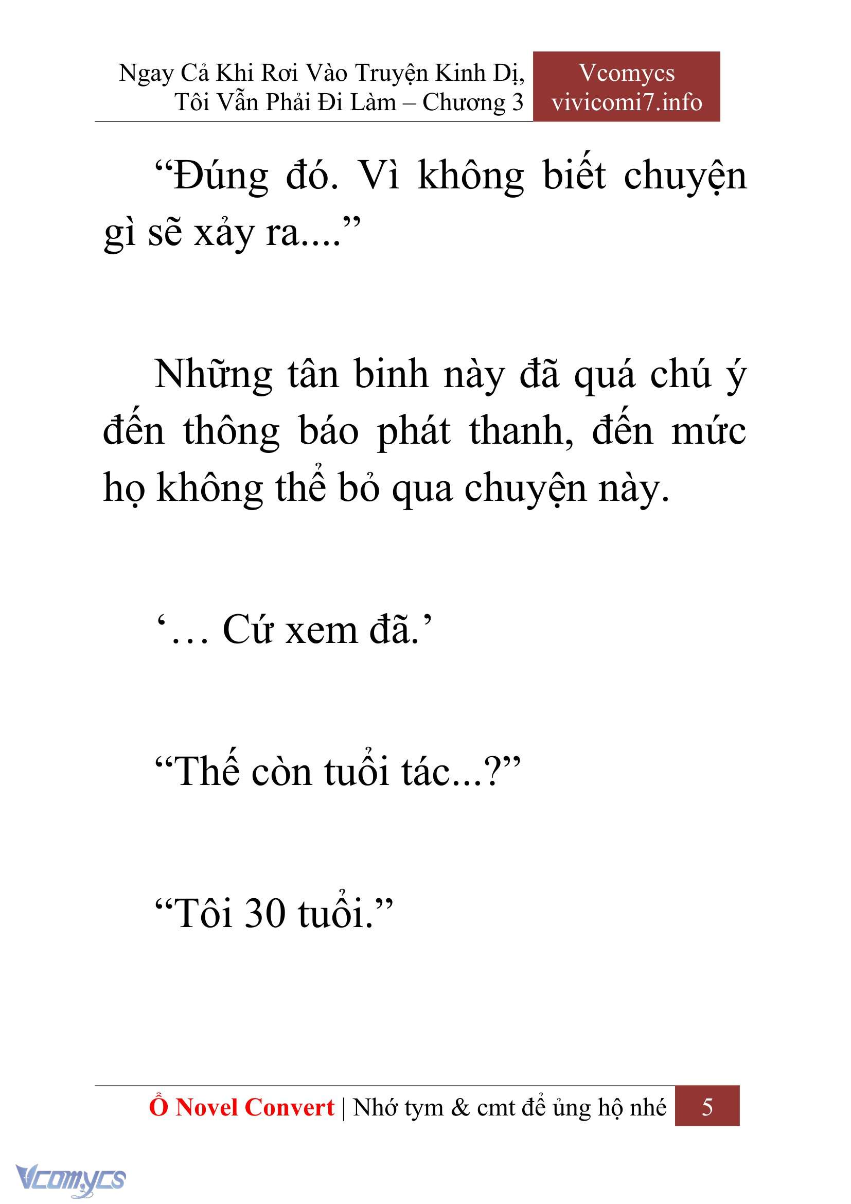 [Novel] Ngay Cả Khi Rơi Vào Truyện Kinh Dị, Tôi Vẫn Phải Đi Làm Chap 3 - Trang 2