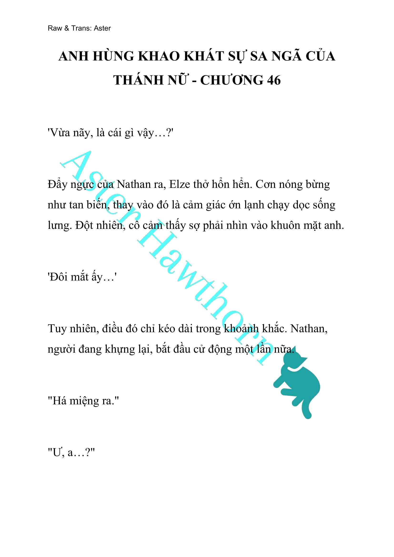 [NOVEL] Anh Hùng Khao Khát Sự Sa Ngã Của Thánh Nữ Chap 46 - Trang 2