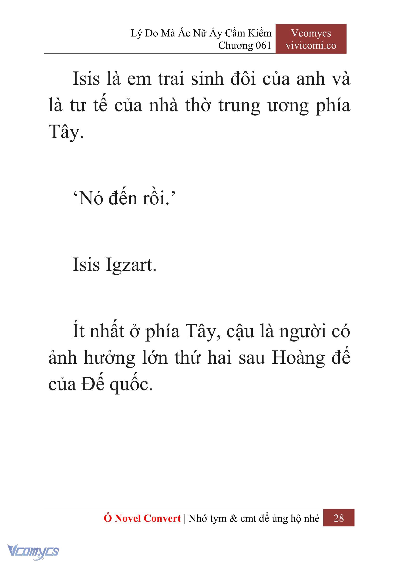[Novel] Lý Do Mà Ác Nữ Ấy Cầm Kiếm Chap 61 - Trang 2