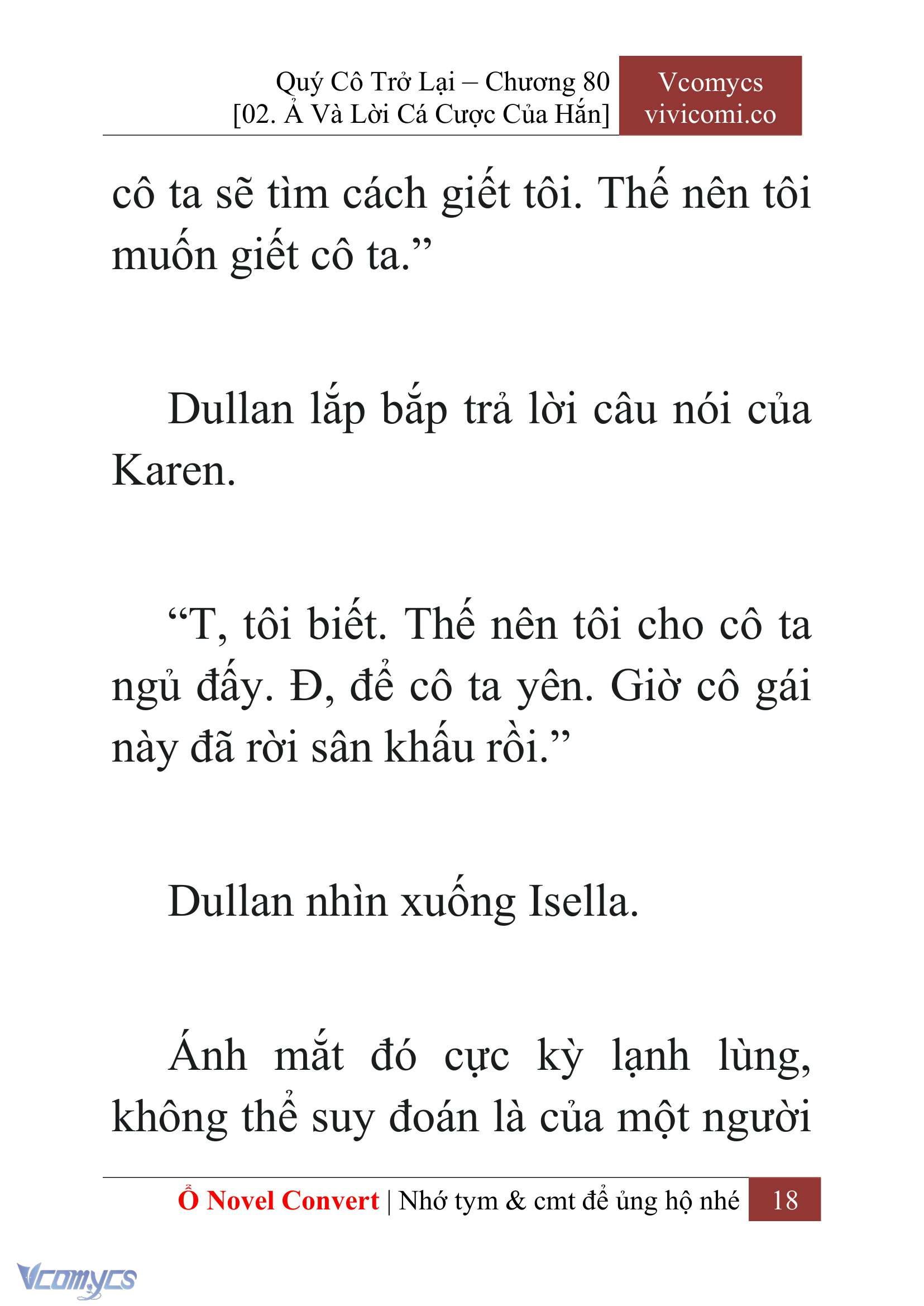 [Novel] Quý Cô Trở Lại Chap 80 - Trang 2