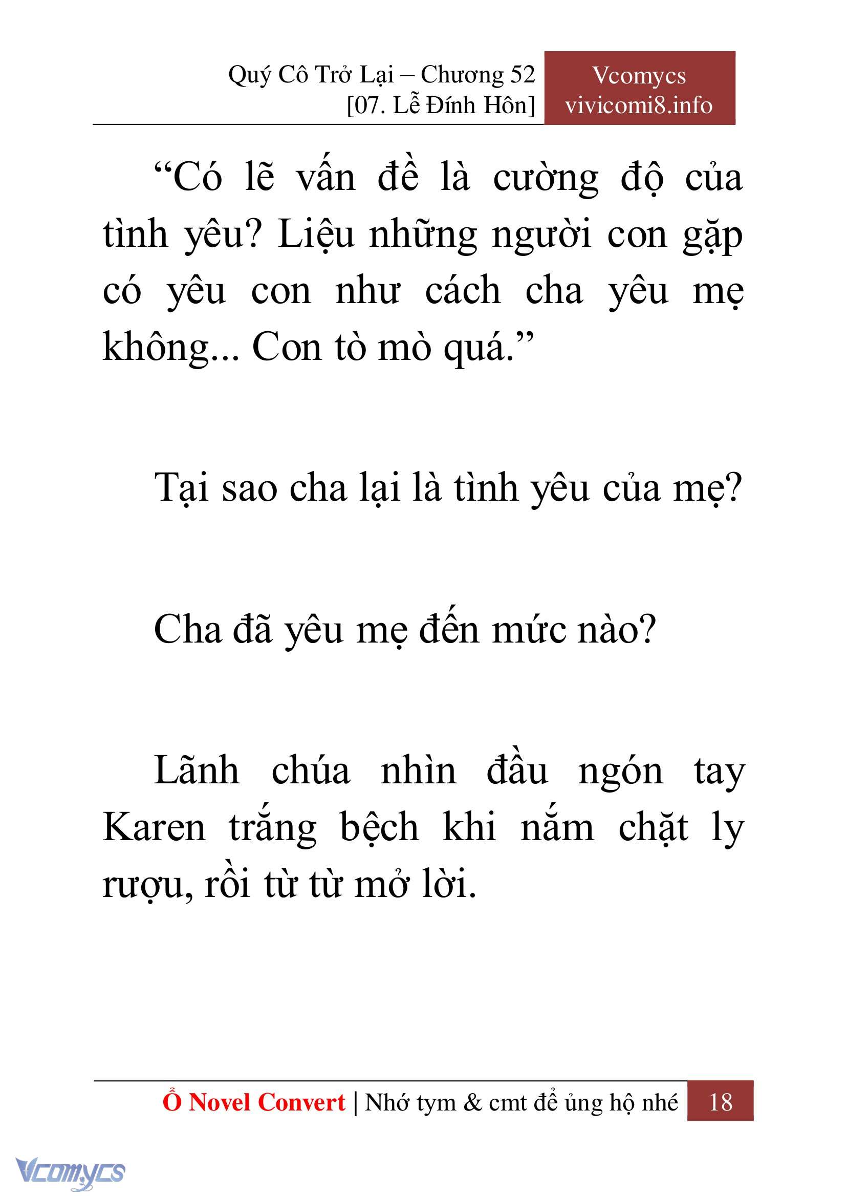 [Novel] Quý Cô Trở Lại Chap 52 - Trang 2