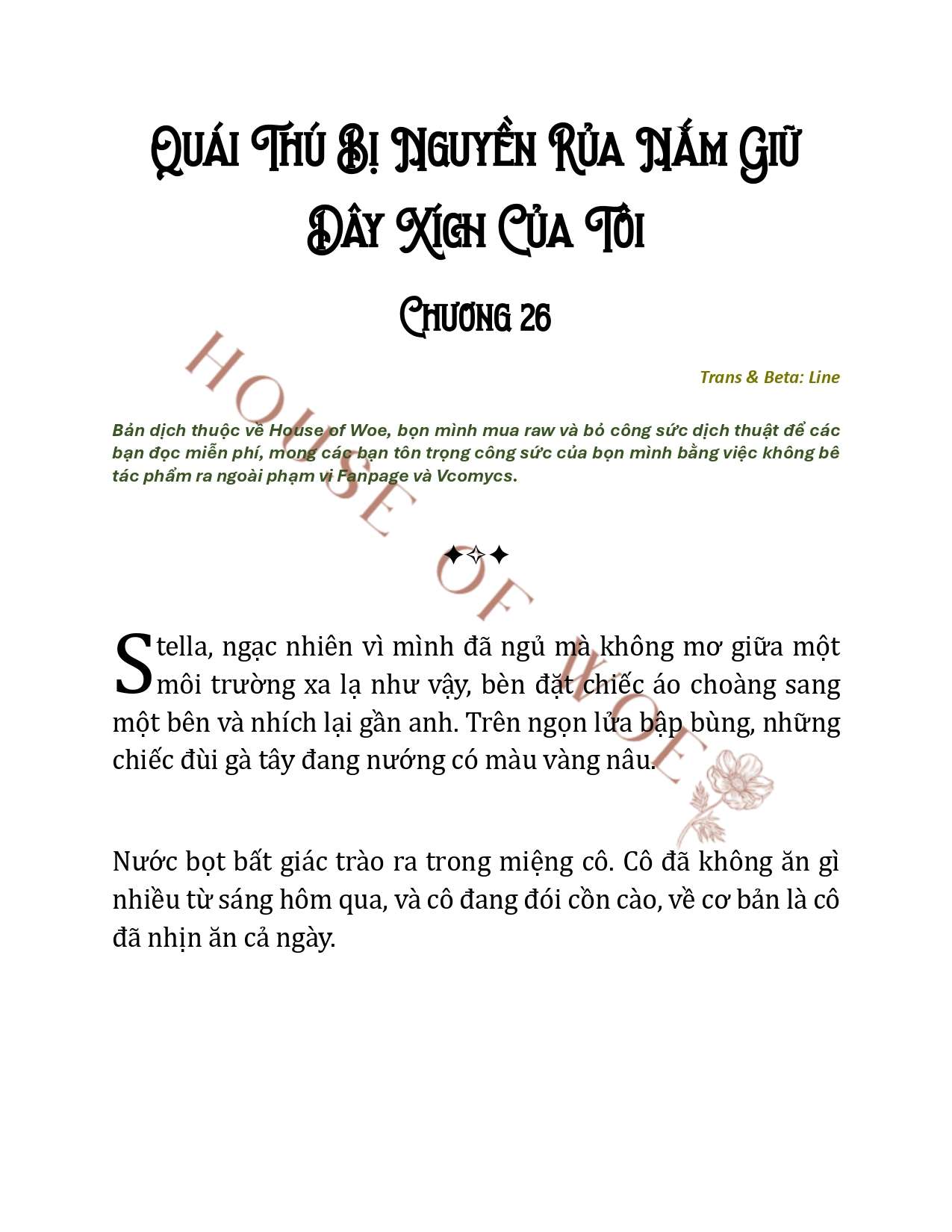 [NOVEL] QUÁI THÚ BỊ NGUYỀN RỦA NẮM GIỮ DÂY XÍCH CỦA TÔI Chap 26 - Trang 2
