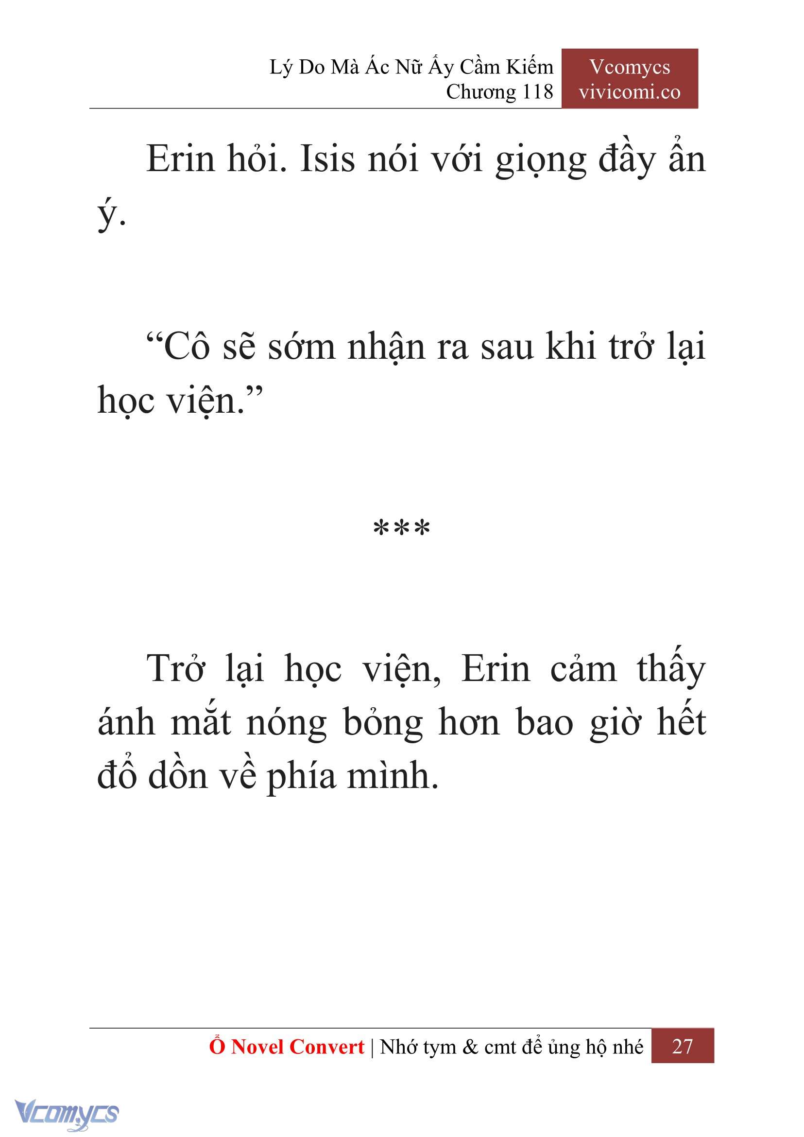 [Novel] Lý Do Mà Ác Nữ Ấy Cầm Kiếm Chap 118 - Trang 2