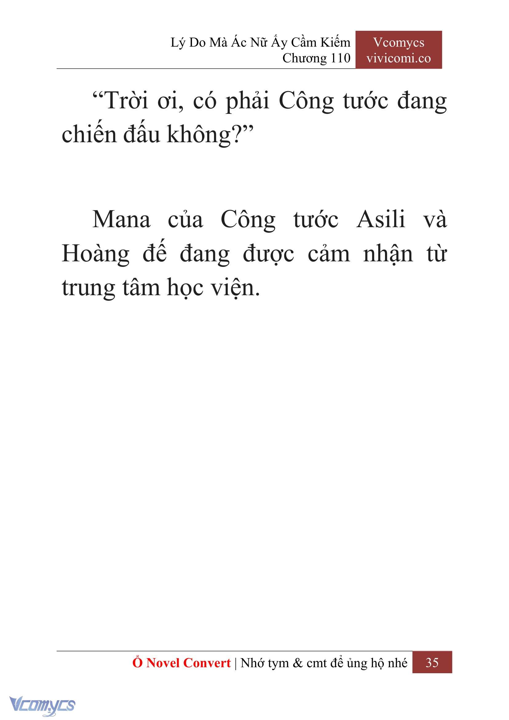 [Novel] Lý Do Mà Ác Nữ Ấy Cầm Kiếm Chap 110 - Next 