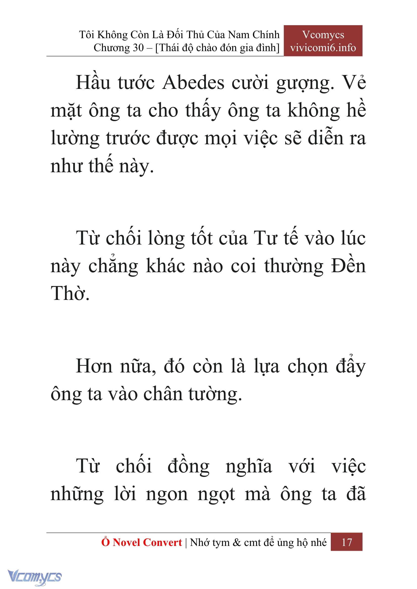 [Novel] Tôi Không Còn Là Đối Thủ Của Nam Chính Chap 30 - Trang 2