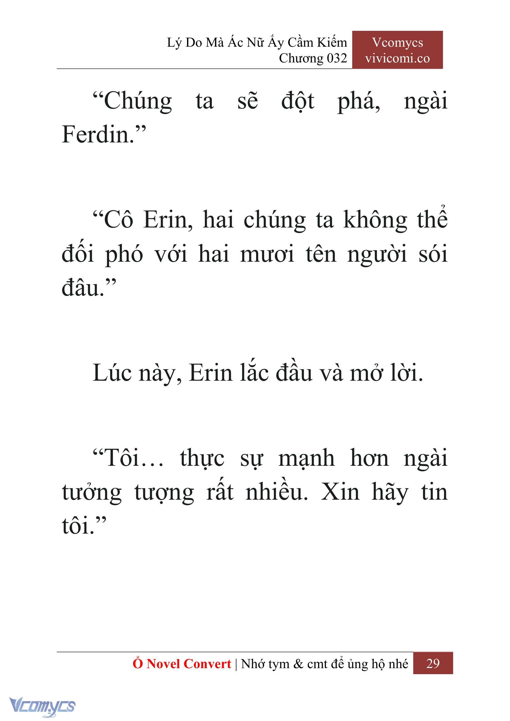 [Novel] Lý Do Mà Ác Nữ Ấy Cầm Kiếm Chap 32 - Next Chap 33