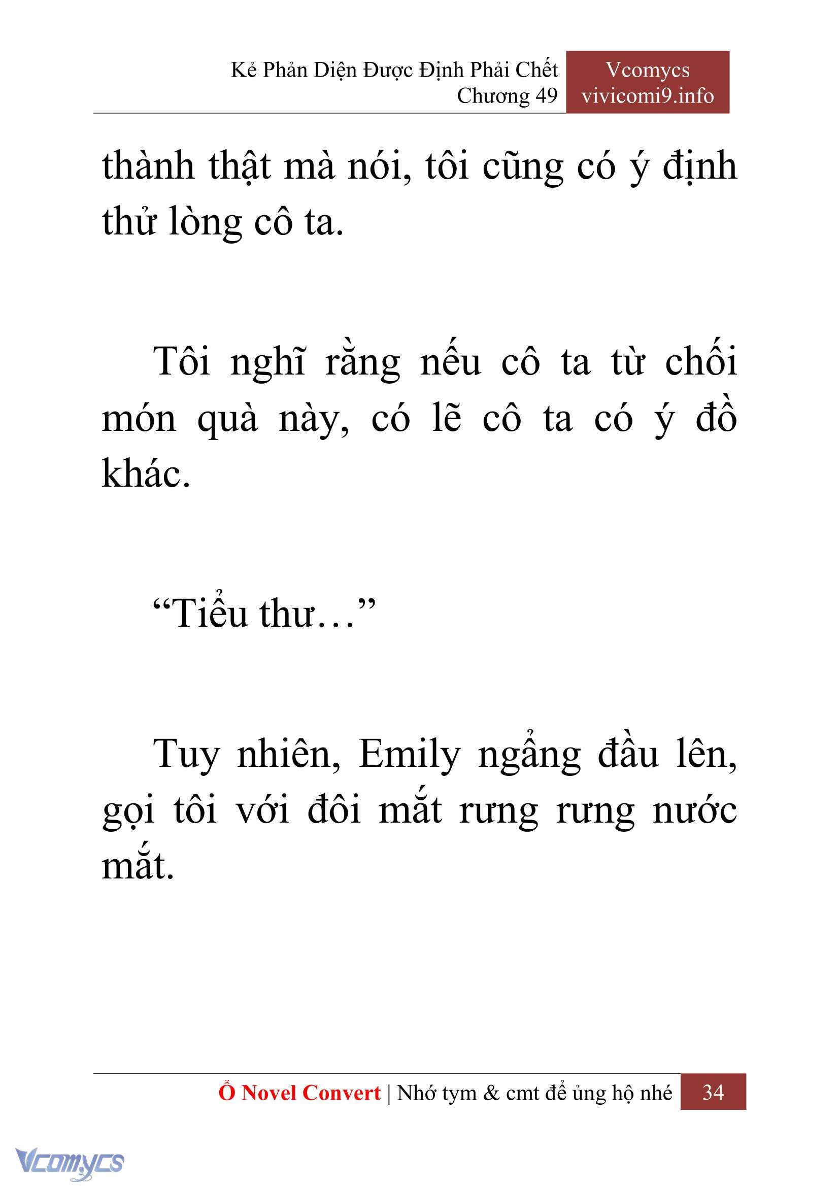 [Novel] Kẻ Phản Diện Được Định Phải Chết Chap 49 - Trang 2