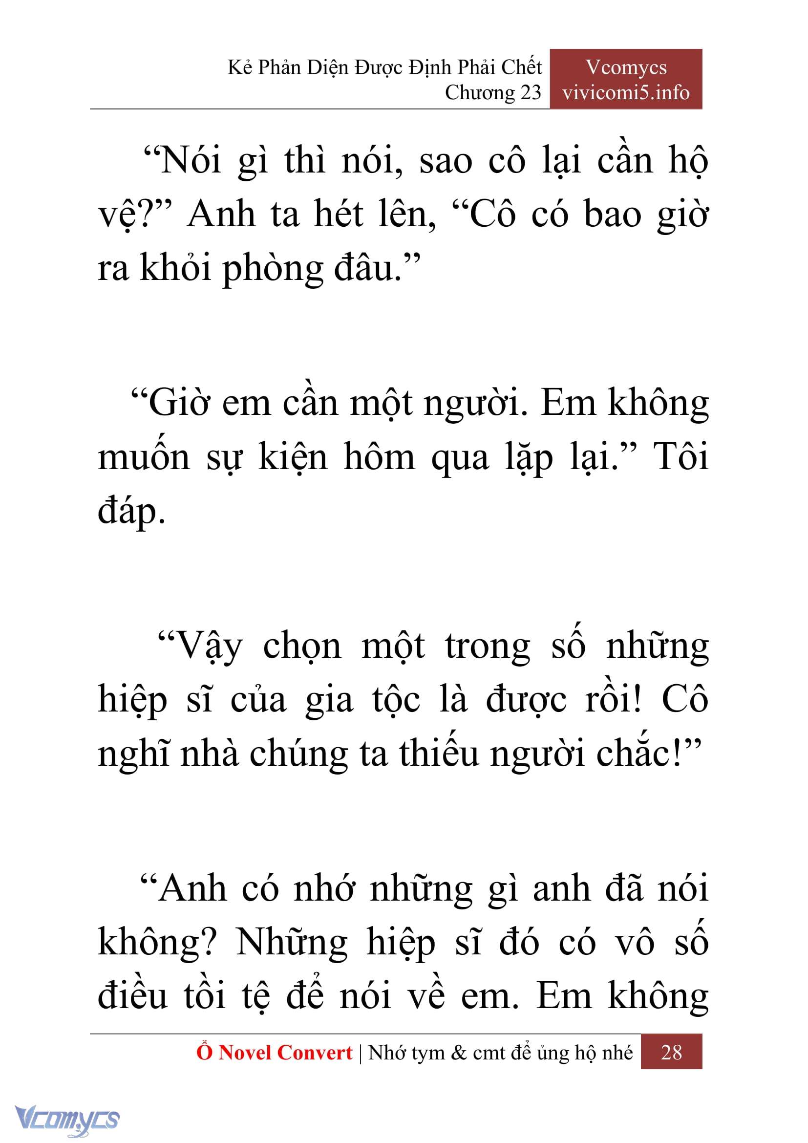 [Novel] Kẻ Phản Diện Được Định Phải Chết Chap 23 - Trang 2
