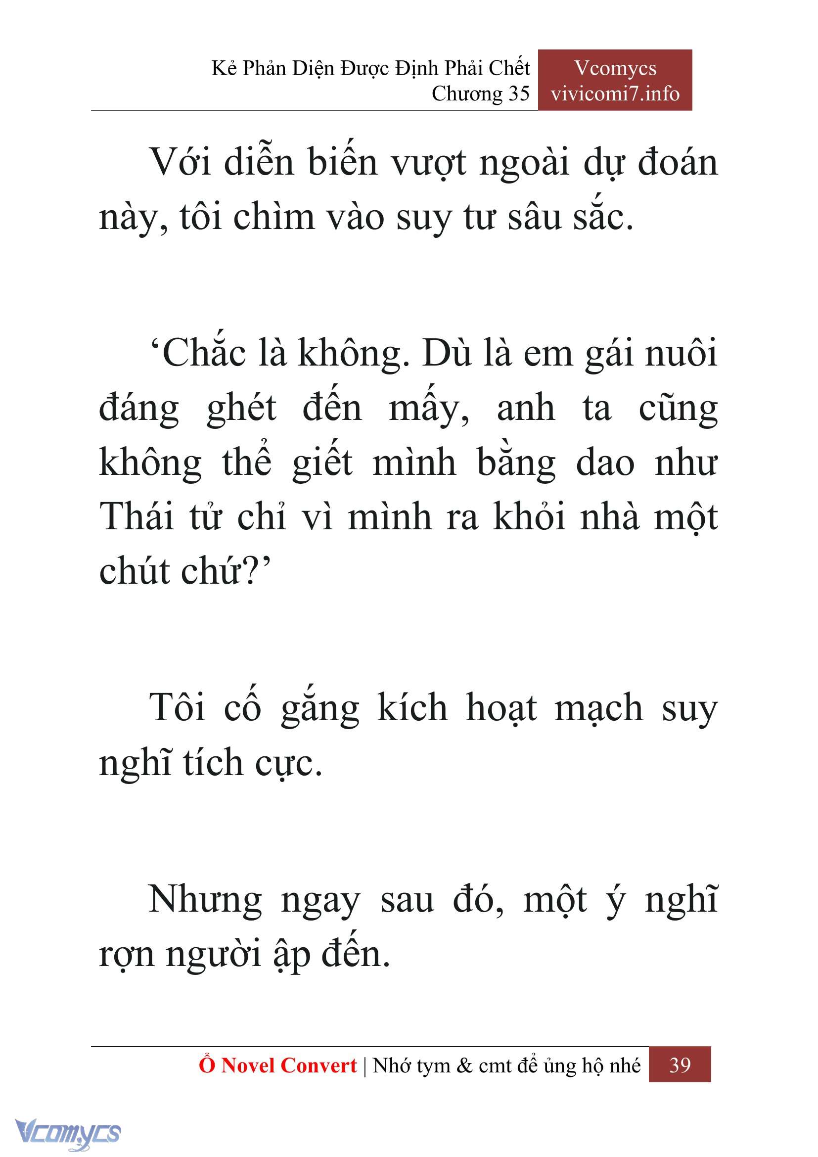 [Novel] Kẻ Phản Diện Được Định Phải Chết Chap 35 - Trang 2