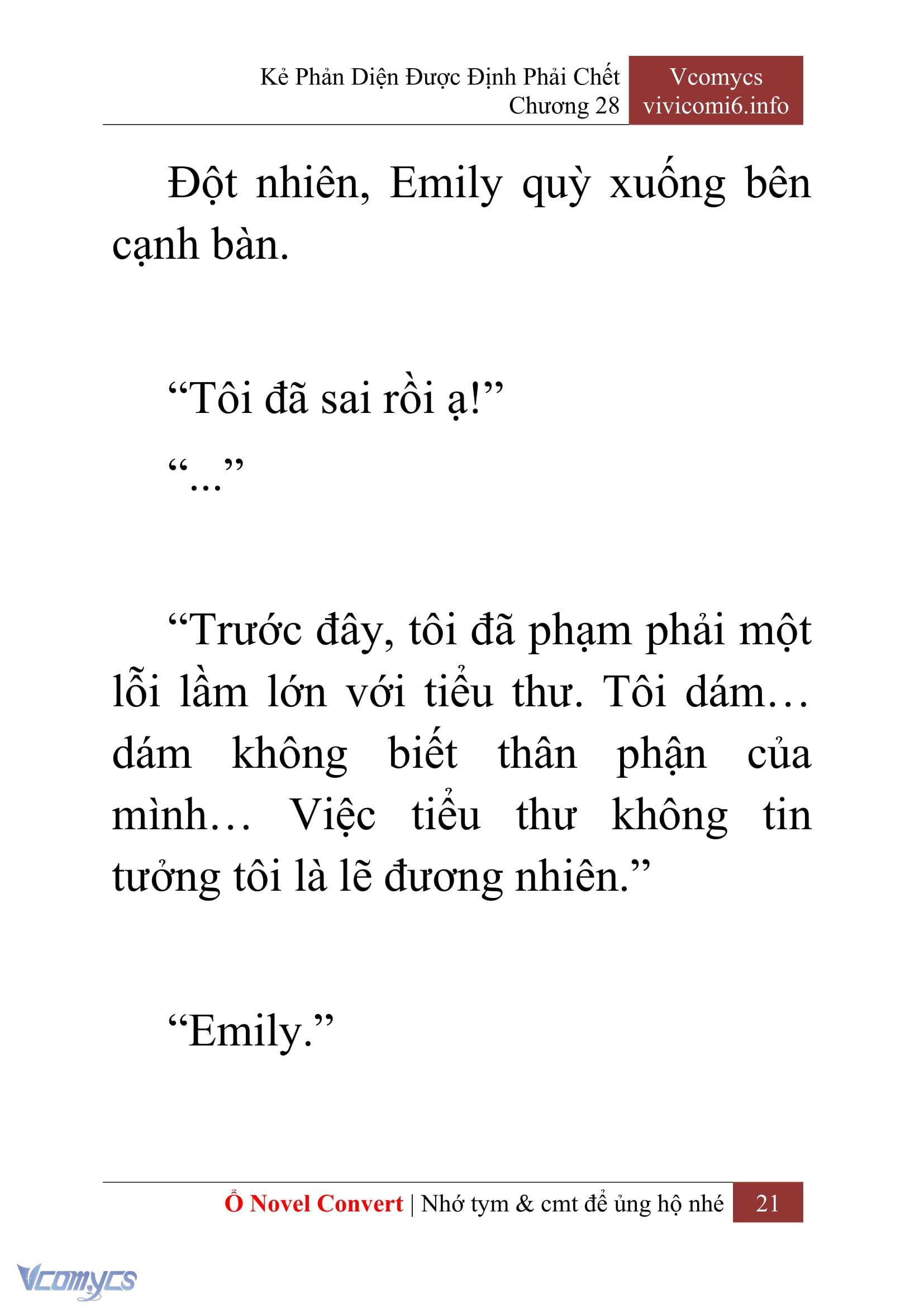 [Novel] Kẻ Phản Diện Được Định Phải Chết Chap 28 - Trang 2