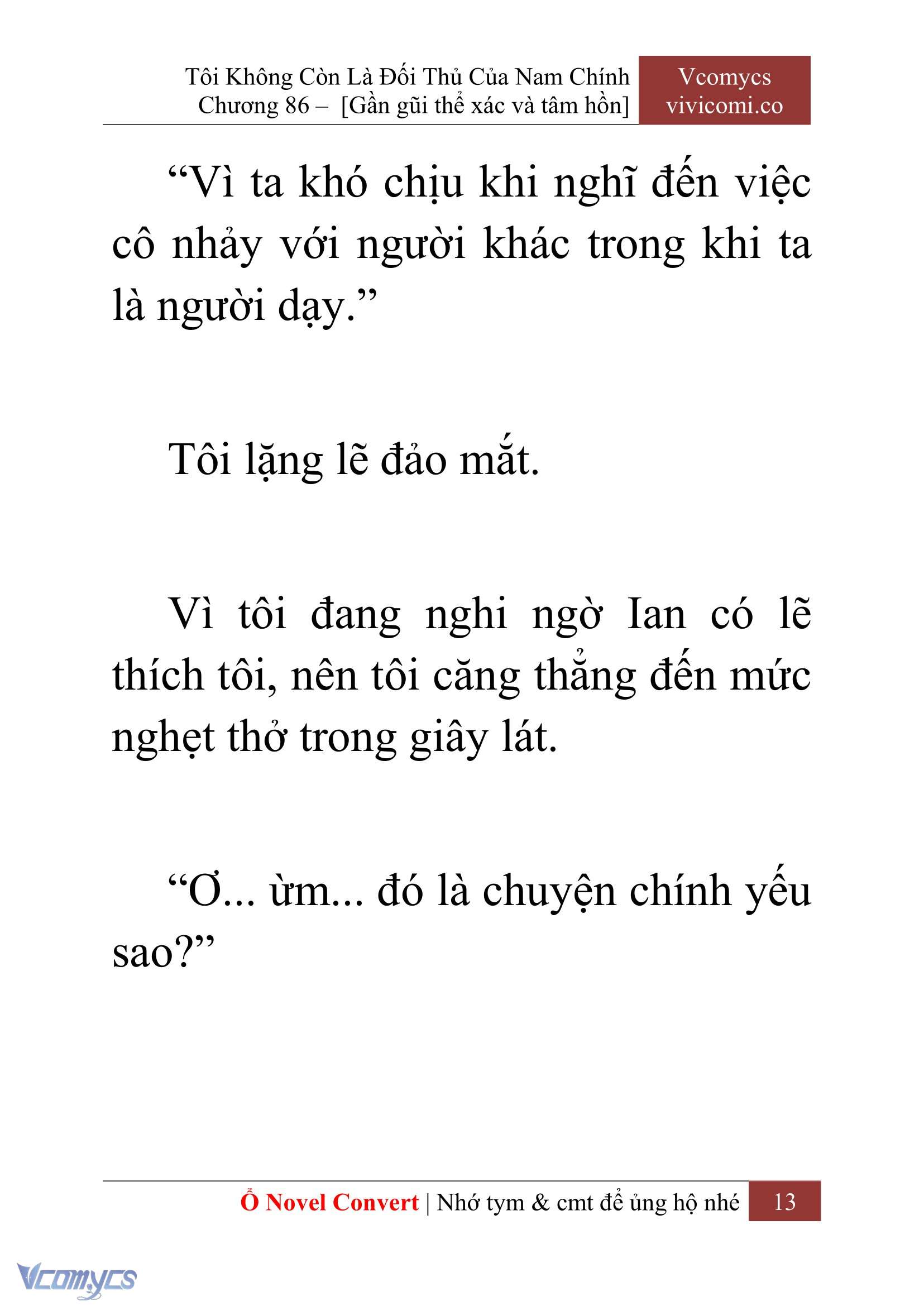[Novel] Tôi Không Còn Là Đối Thủ Của Nam Chính Chap 86 - Trang 2